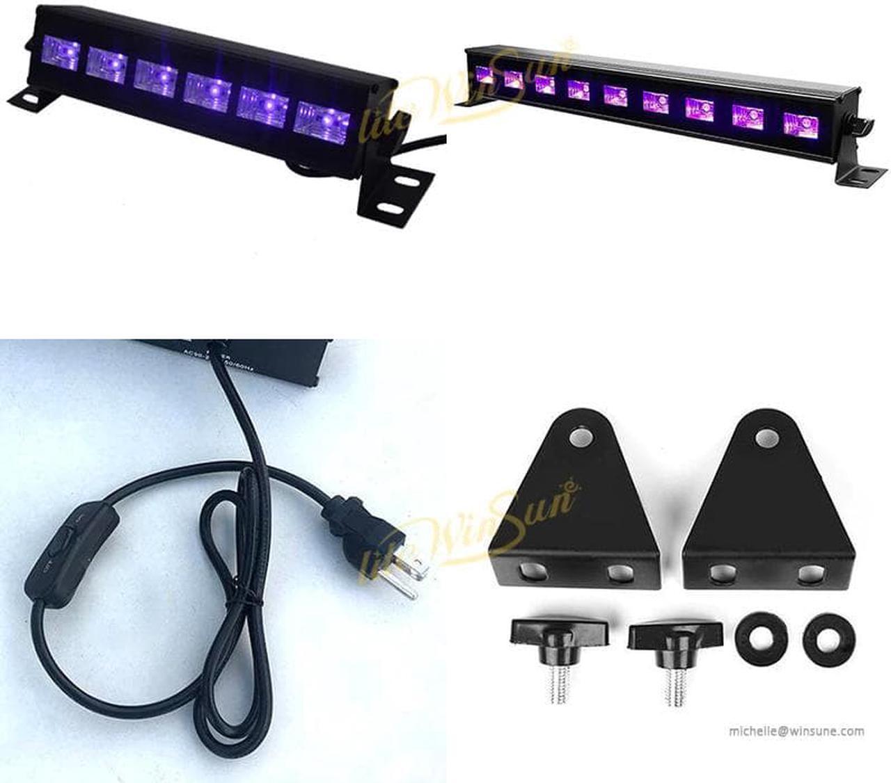 Alt view image 7 of 7 - 4pcs 9*3W LED UV Wash Light 27W Ultraviolet Party Fluorescent Party Bar Purple Washer Lighting LED