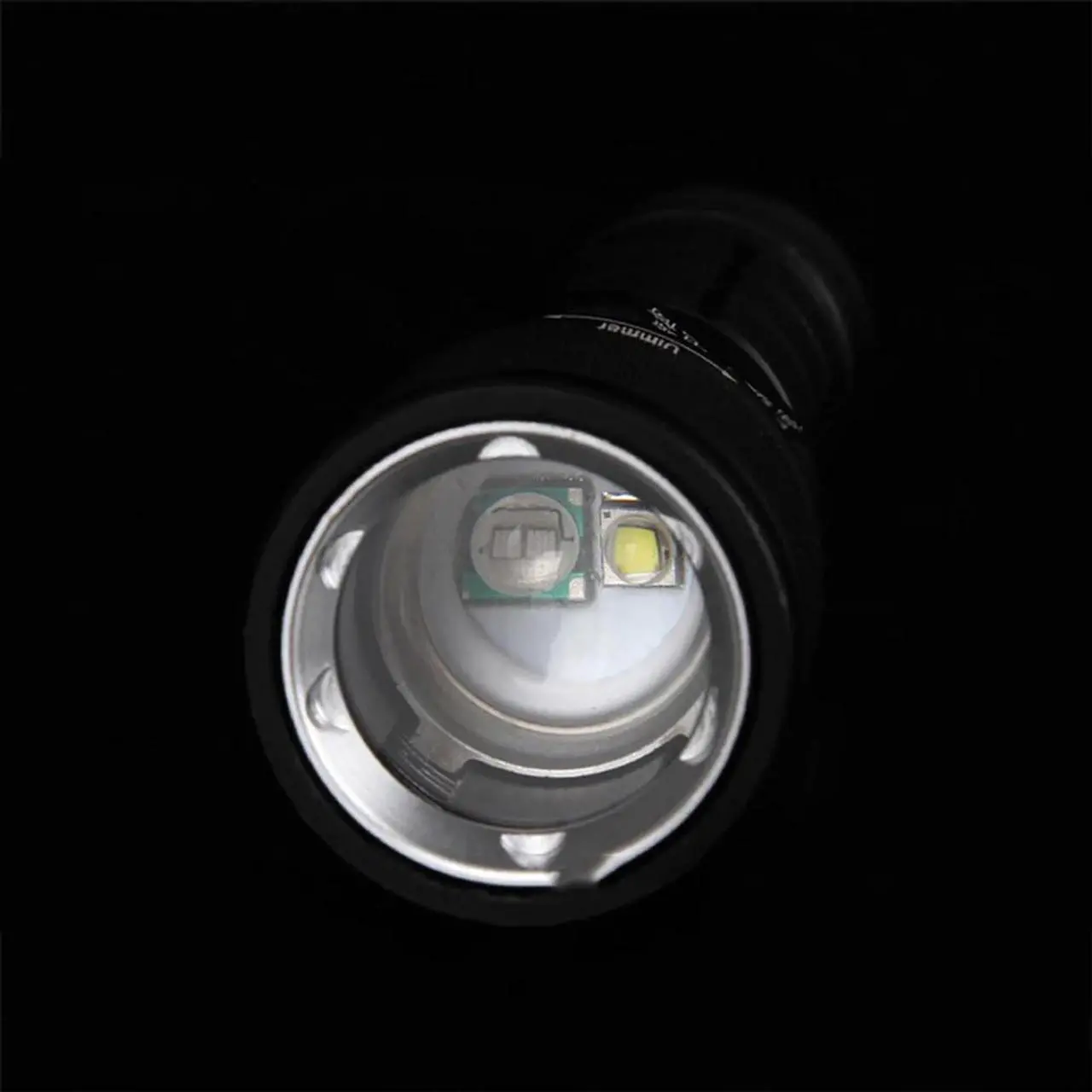 Alt view image 2 of 5 - LED Flashlight Zoom Dual UV LED Lights Rechargeable LED Torch Lanterna Scorpion Hunt Black Light 395NM Pet Urine Detector