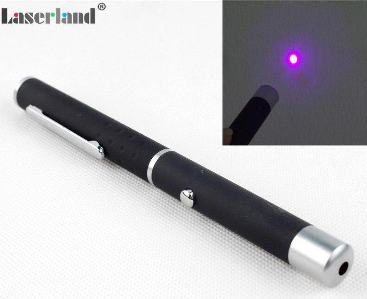 Main image of <5mW 405nm Violet Blue Laser Pointer Pen Glow Threads T-shirt UV Lighting Tester Class 3R Safety Standard EU