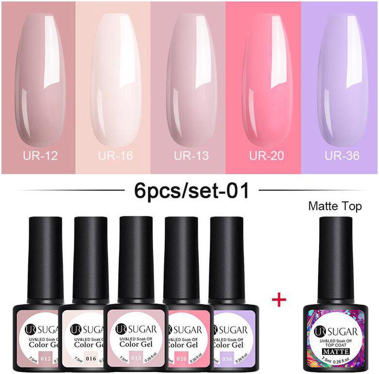 7ml Lucky Color 79 Colors UV Gel Nail Polish Long-lasting Gel Lacquer UV LED Lamp Base Top Coat Semi Permanent Varnish