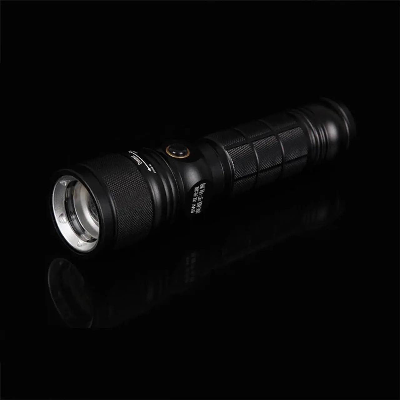 Alt view image 3 of 5 - LED Flashlight Zoom Dual UV LED Lights Rechargeable LED Torch Lanterna Scorpion Hunt Black Light 395NM Pet Urine Detector