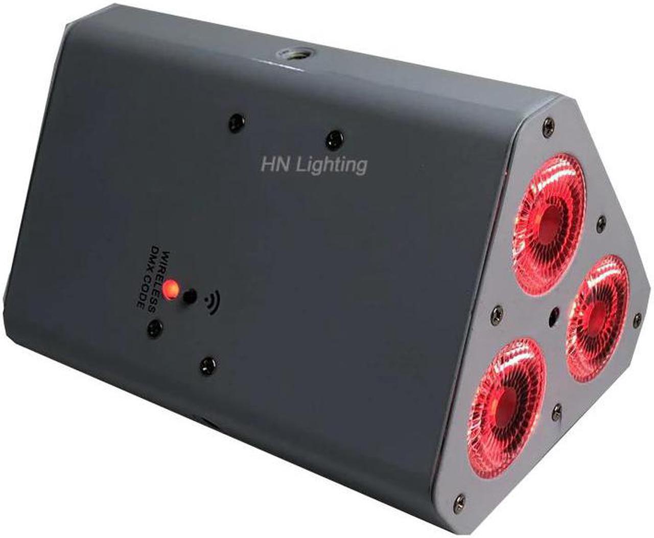 Alt view image 4 of 5 - 10pcs IR Remote Battery operated Wedge par uplighting stand DJ wedding RGBWA UV led battery wireless dmx uplighting