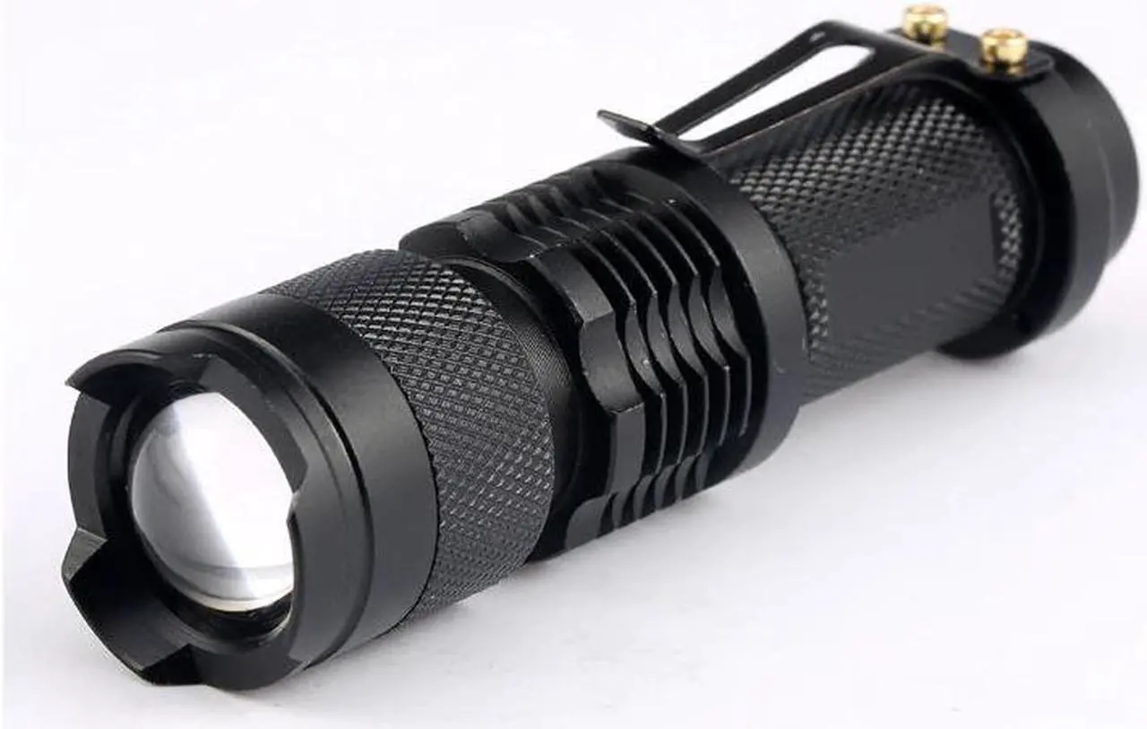 Alt view image 2 of 5 - Flashlight 365nm/395nm Ultra Violet Light  Zoomable  light Torch Lamp For Marker Checker Detection Using  AA/14500 battery