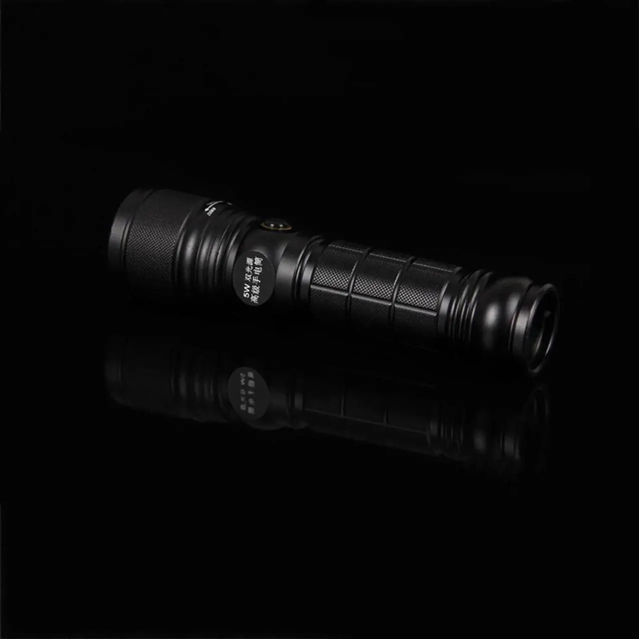 Alt view image 4 of 5 - LED Flashlight Zoom Dual UV LED Lights Rechargeable LED Torch Lanterna Scorpion Hunt Black Light 395NM Pet Urine Detector