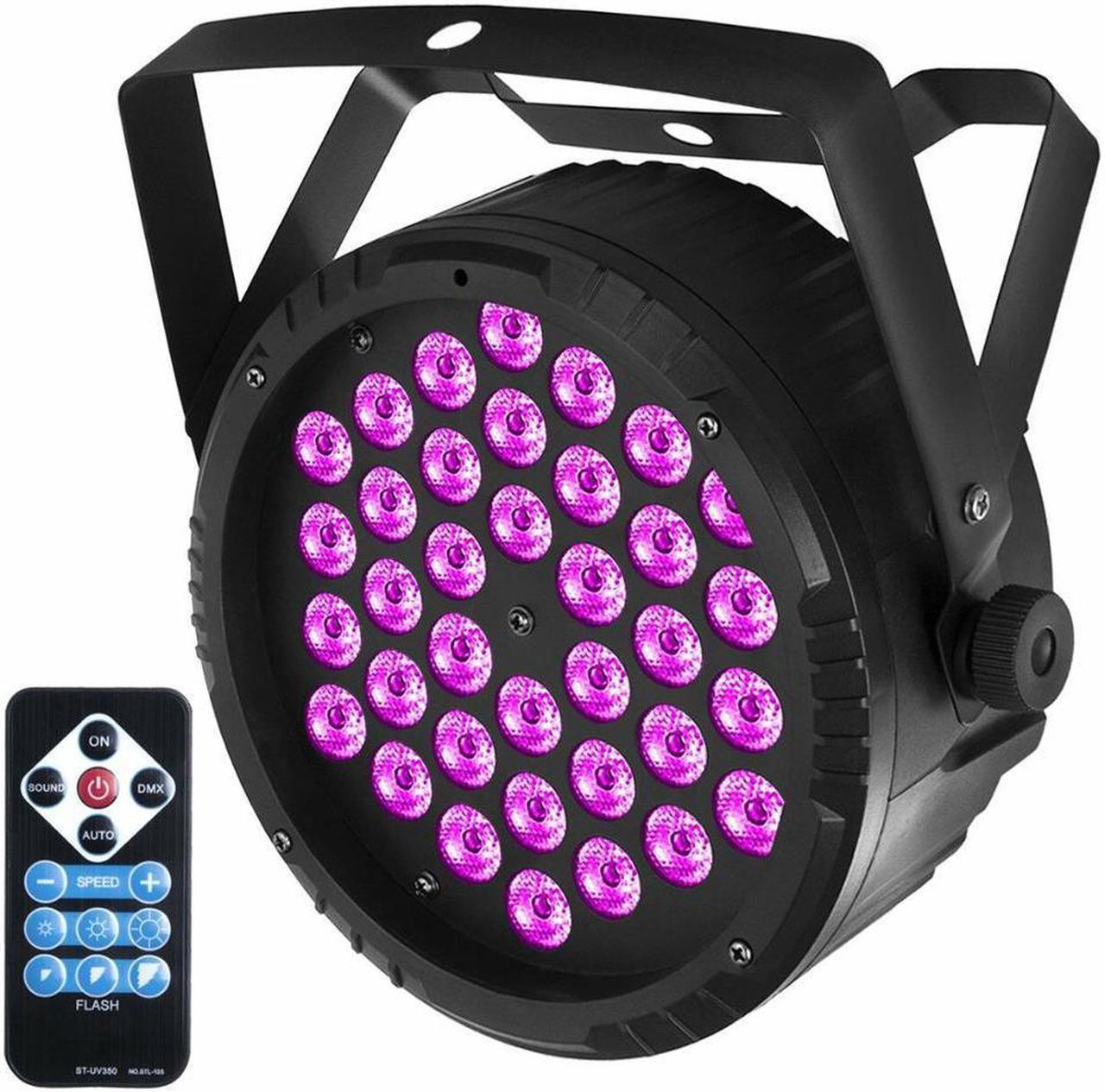 36W UV Projector 36 LED Violet Light Stage Lamp Black Effect DMX512 V2