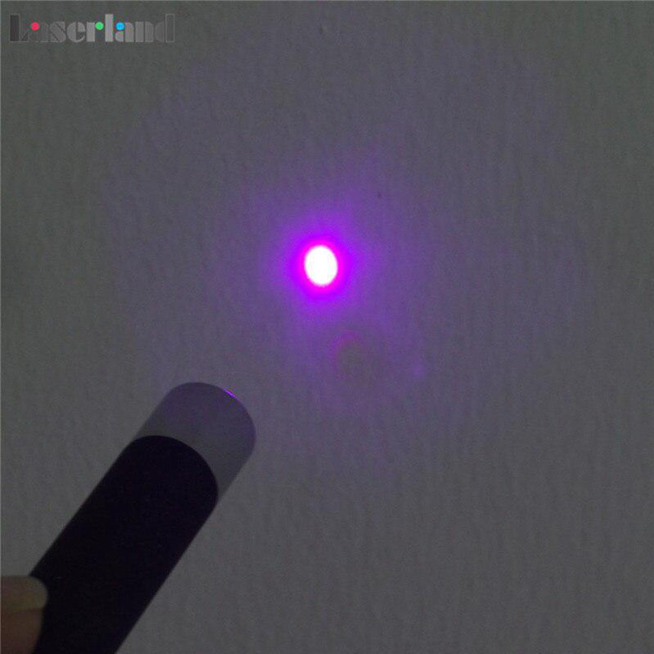 Alt view image 3 of 5 - <5mW 405nm Violet Blue Laser Pointer Pen Glow Threads T-shirt UV Lighting Tester Class 3R Safety Standard EU