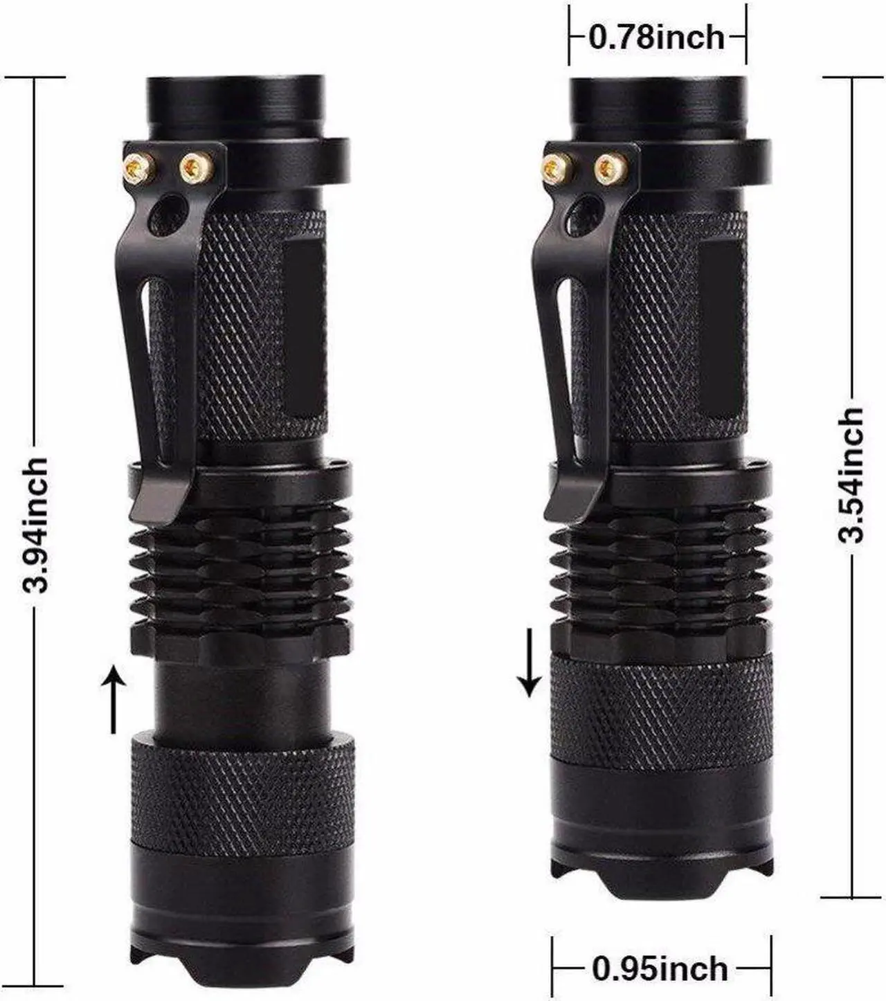 Alt view image 3 of 5 - Flashlight 365nm/395nm Ultra Violet Light  Zoomable  light Torch Lamp For Marker Checker Detection Using  AA/14500 battery