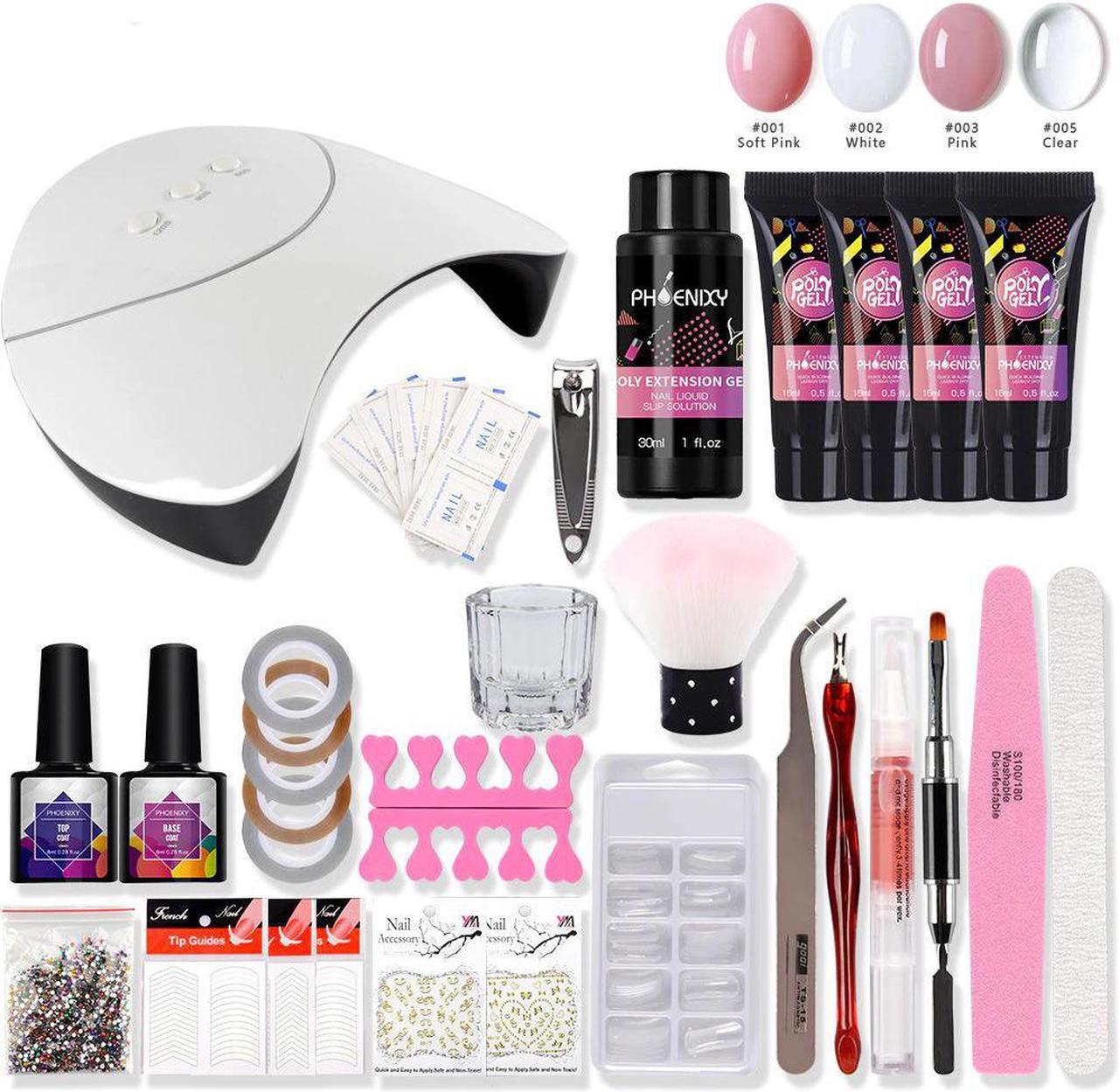 Main image of Polygel Nail Kit With 36W UV LED Lamp Extension Gel Set Hard Jelly Builder Gel Nail Art Tools For Professional Manicure