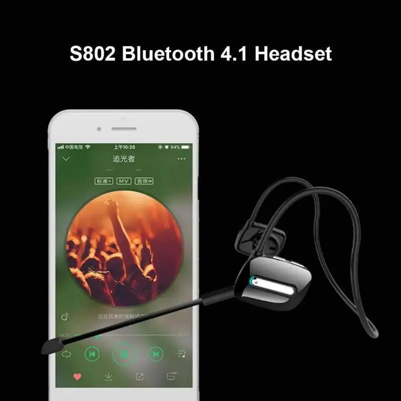 Alt view image 5 of 5 - Headphones Bluetooth Earphone Neckband Earbuds Game Headset with Mic for PUBG Gaming Use