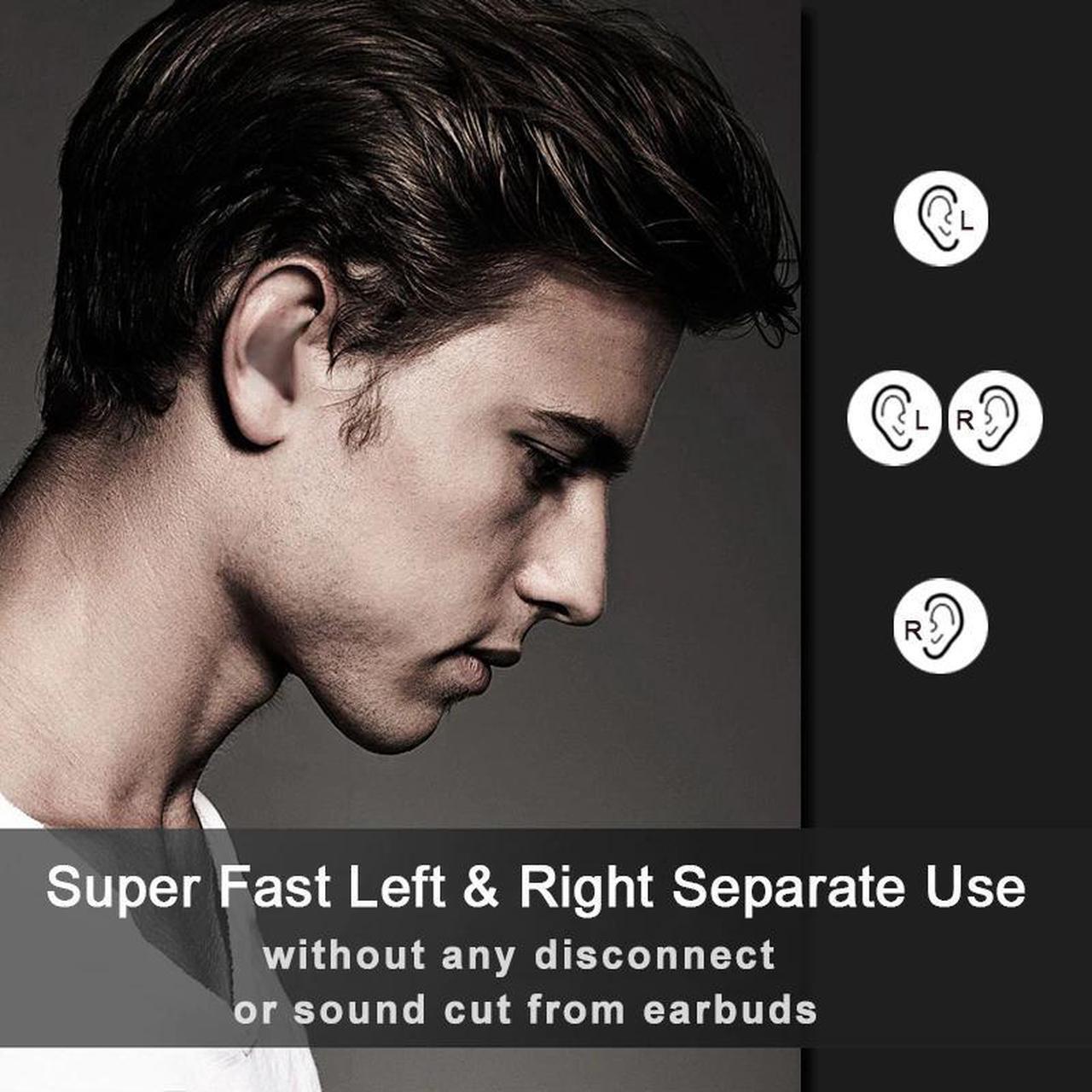 Alt view image 5 of 5 - True Bluetooth 5.0 Earphone  I90000 MAX TWS Wireless Headphons Sport Handsfree Earbuds 8D Stereo Gaming Headset with Mic