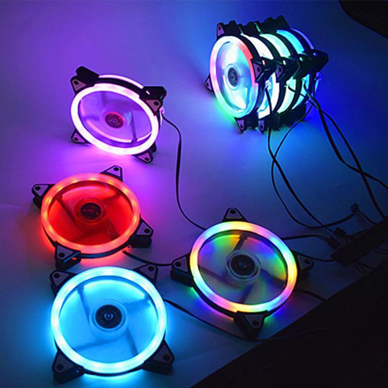 120mm Adjustable Computer Cooling Fan PC Case Fan CoolerCase Glare Red Blue Green White Cooler Fans for Computer Cooler RGB