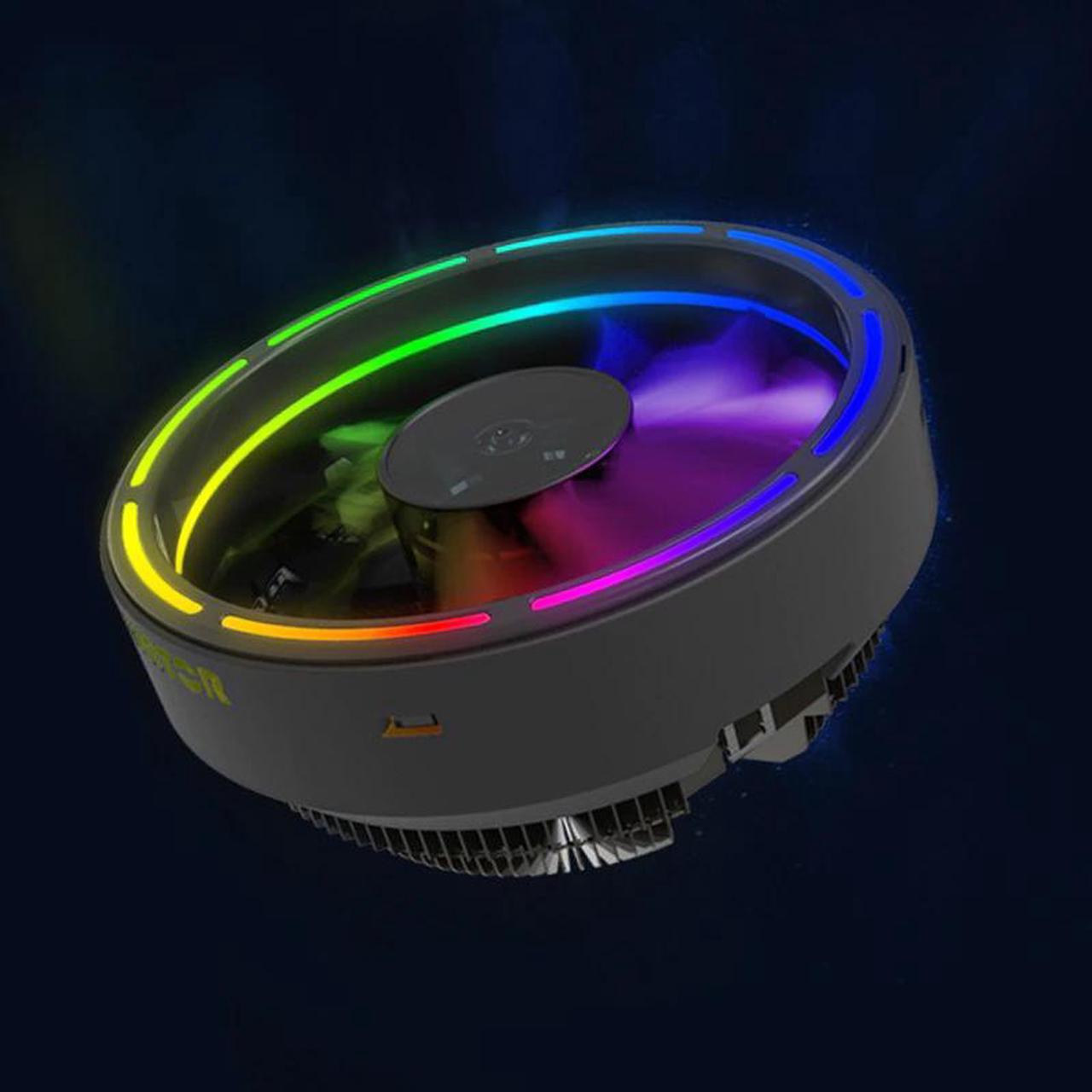 122mm LED Ultra Silent Computer PC Case Fan Fine Aperture RGB 12V Cpu Heatsink  Cooling Fan DC 12V 3P Connector