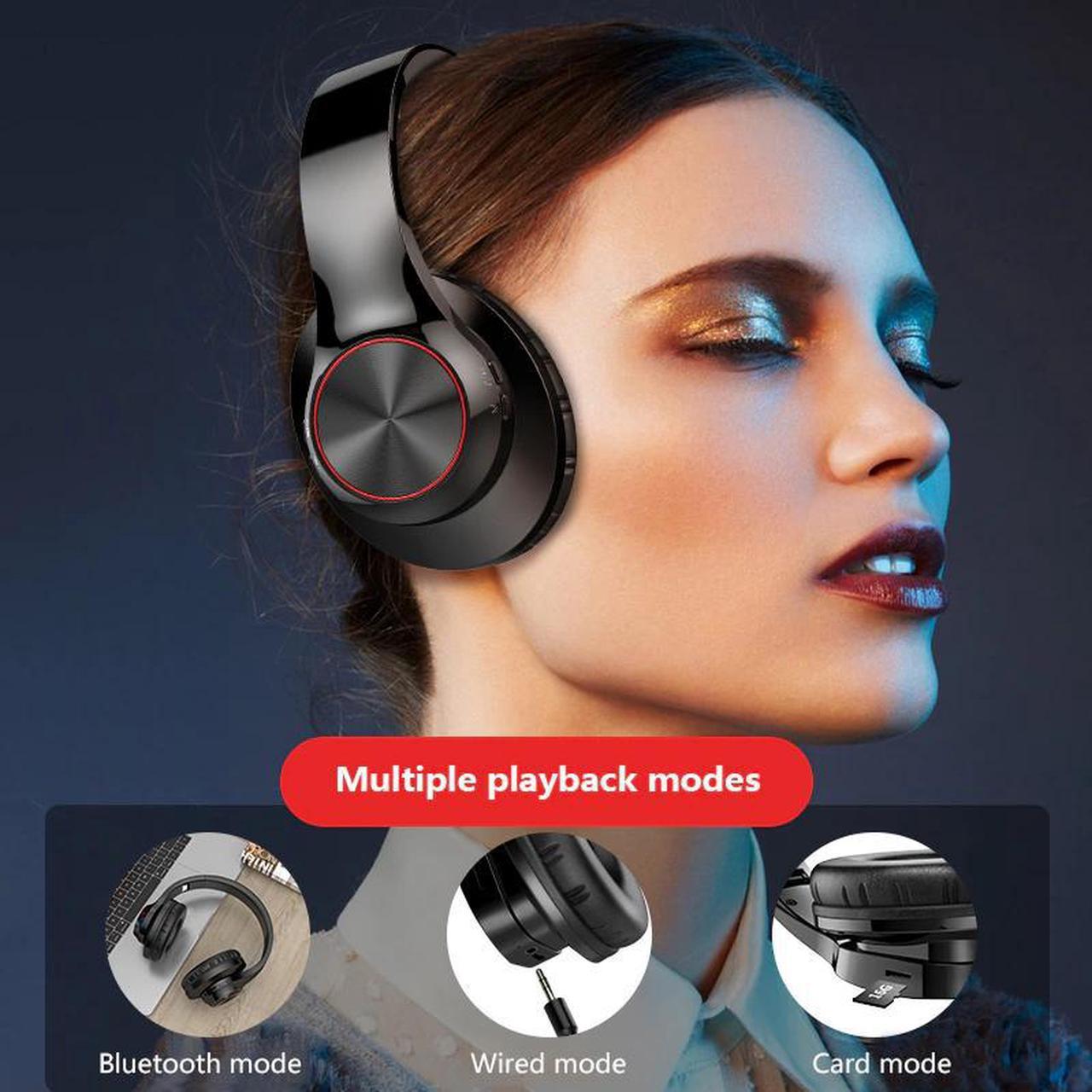 Wifi Wireless Earphone 9D Surround Stereo Bluetooth Headphones Foldable Head-mounted HIFI Sports Headphone Gaming Headset