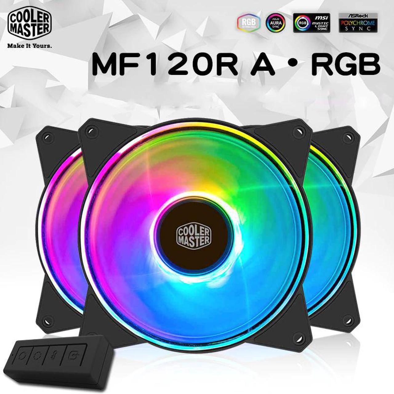 MF120 ARGB 3in1 12cm RGB Computer Case Fan 120mm CPU Cooler Radiator Water Cooling Replaces Fans With Controller