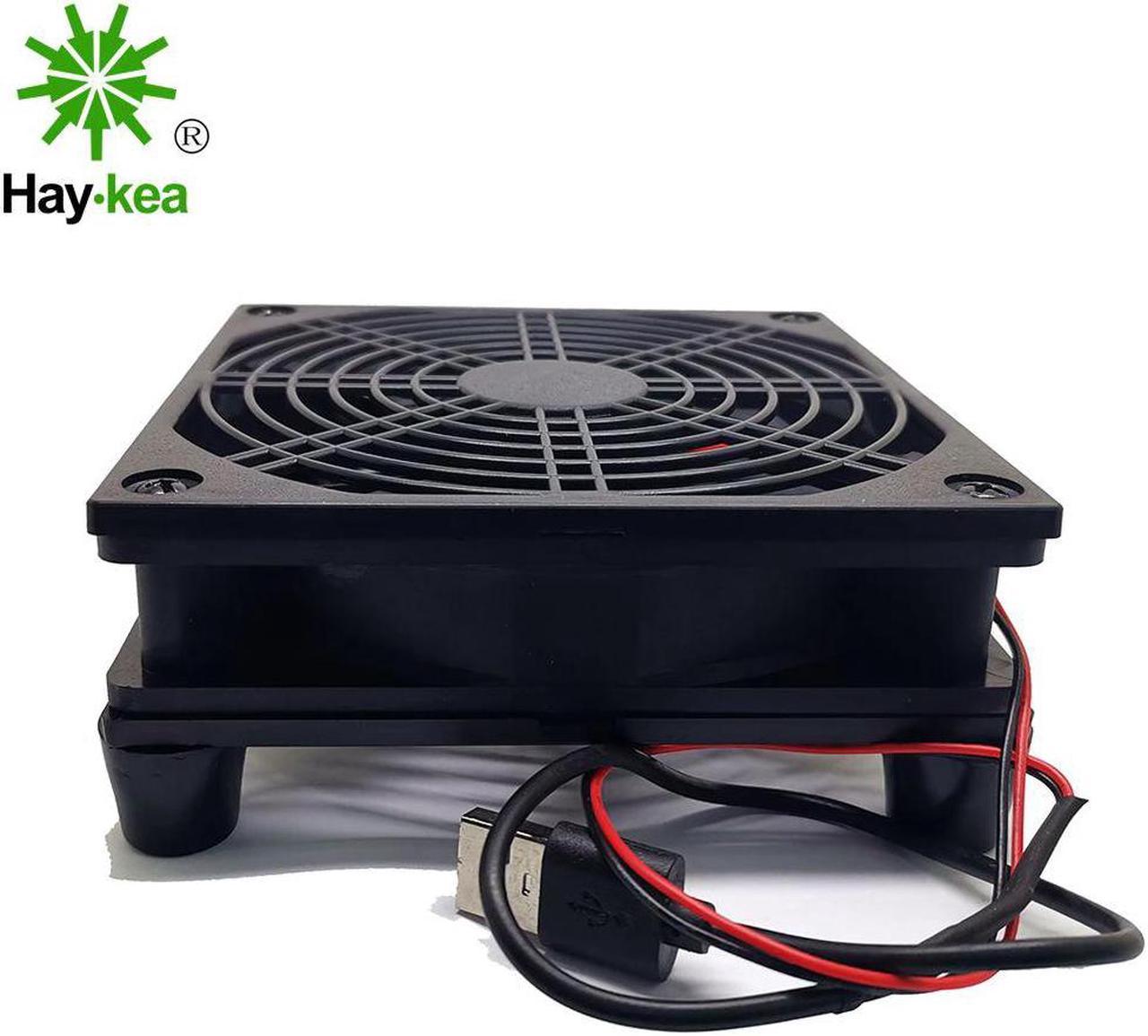 Cooling Fan DIY PC Cooler TV Box Wireless Silent Quiet DC 5V USB power 120mm fan 120x25mm 12CM W/Screws Protective net