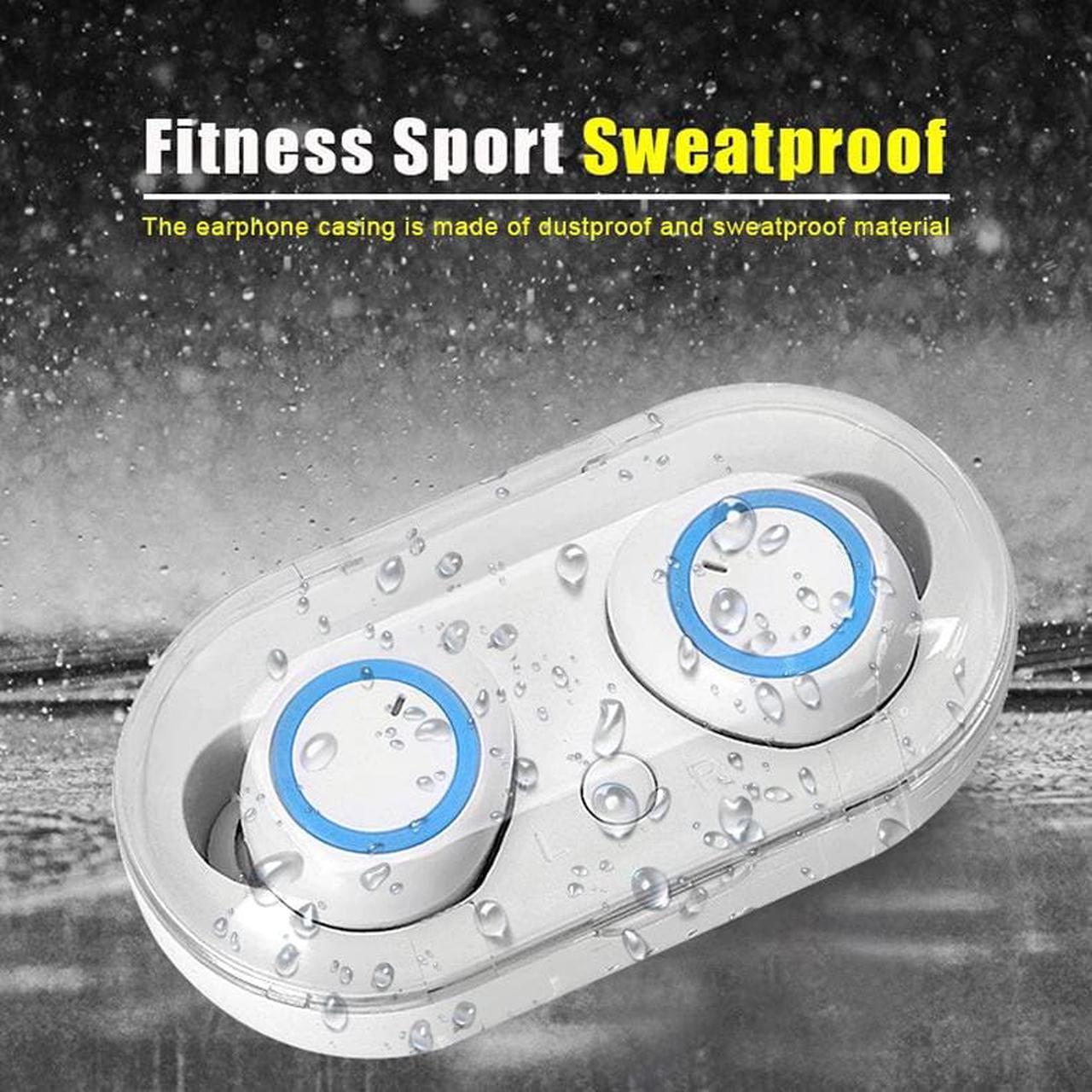 Alt view image 5 of 5 - Ear Buds Wireless Bluetooth Earphone Noise Cancelling Earbuds terproof HiFi Gaming Headset Earphones with Mic Charging Box