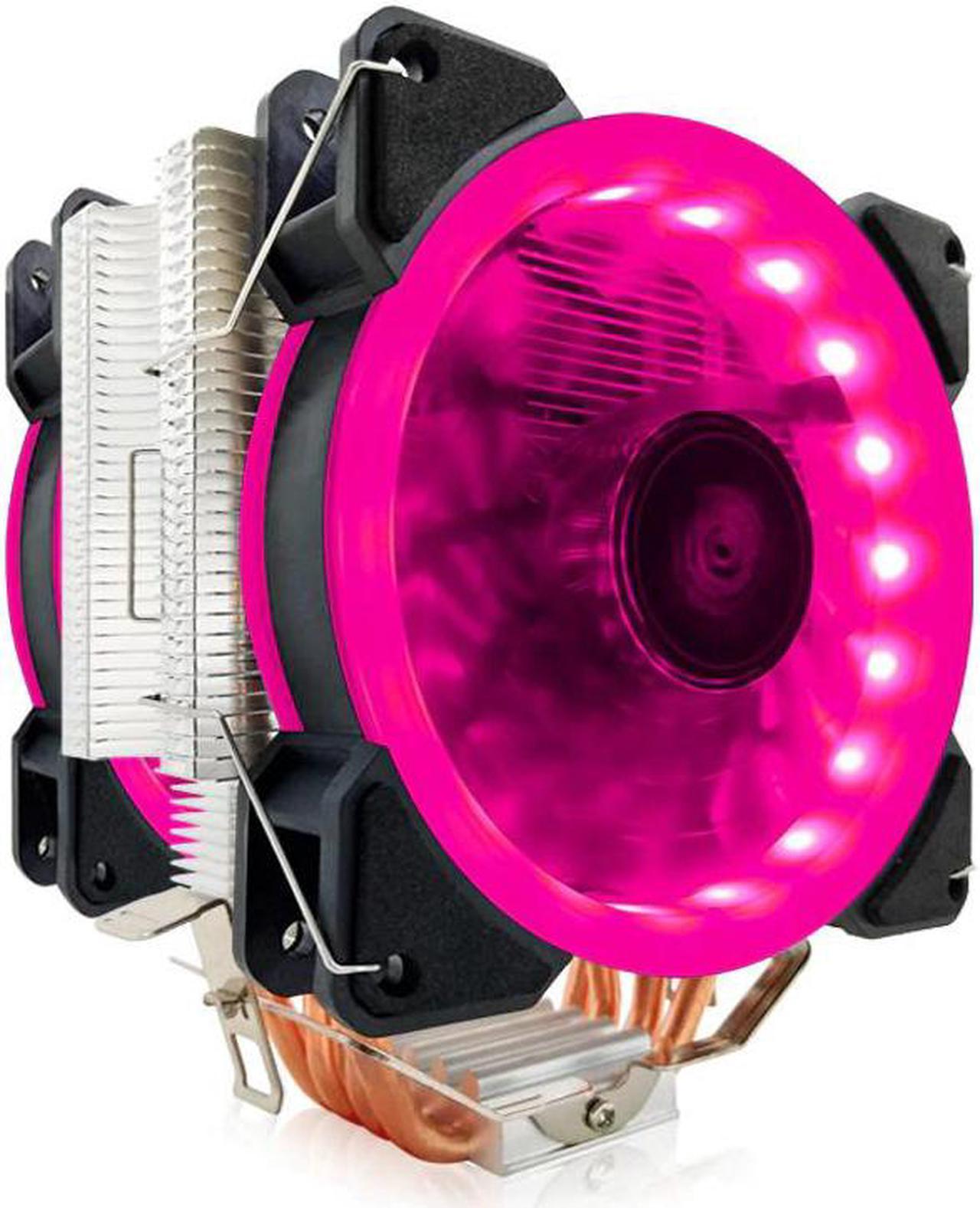 Universal Computer CPU Cooler Fan RGB 4Pin CPU Cooling Fans For Inter 775/1151/1155/1156 Heatsink 4/6 Heatpipe Fan For AMD