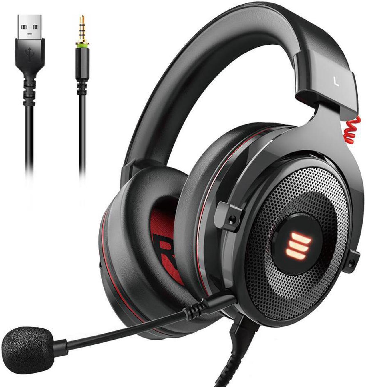 E900-Pro 2 In 1 USB Virtual 7.1/ 3.5mm Professional Gaming Headphone With Noise Cancelling Mic Voice For PC /PS/Xbox Gamer