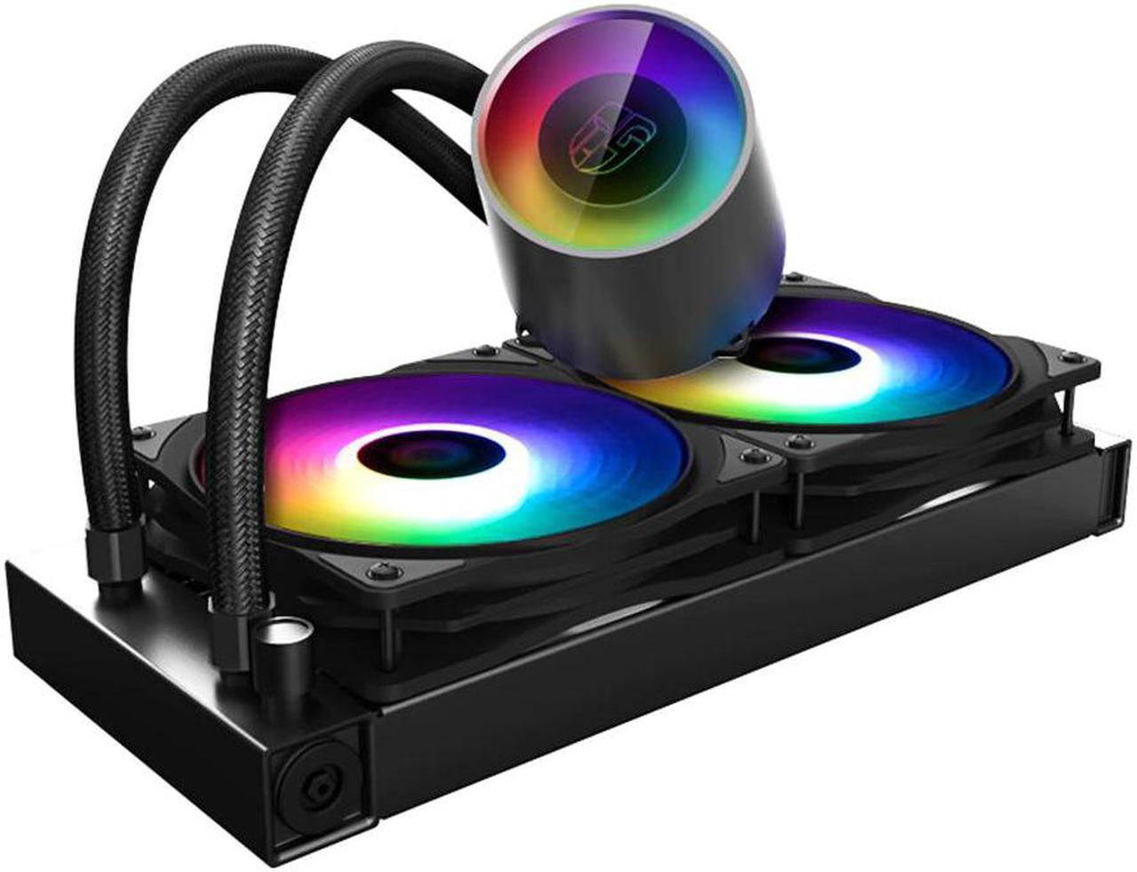 Castle 240RGB V2 Computer CPU Liquid Cooler 120mm 5V/3Pin RGB  Fan For intel 2011 115x AMD TR4/AM4 CPU Water Cooling