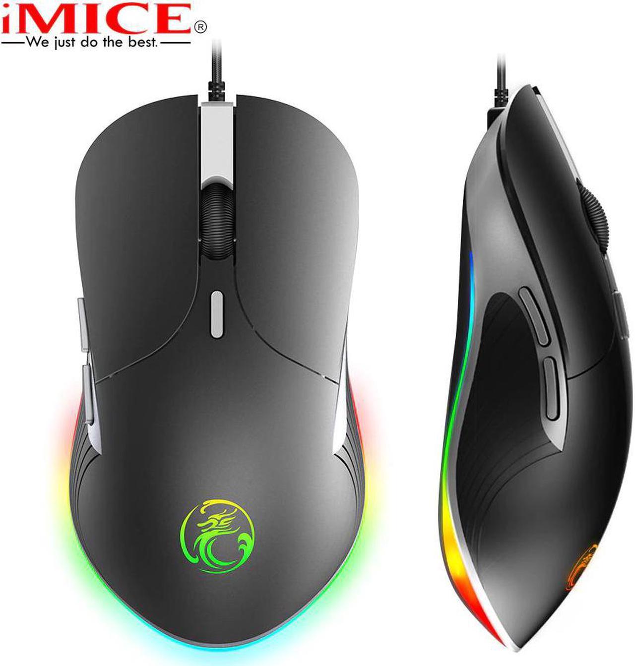 i X6 High configuration USB Wired Gaming Mouse Computer Gamer 6400 DPI Optical  for Laptop PC Game Mouse upgrade X7