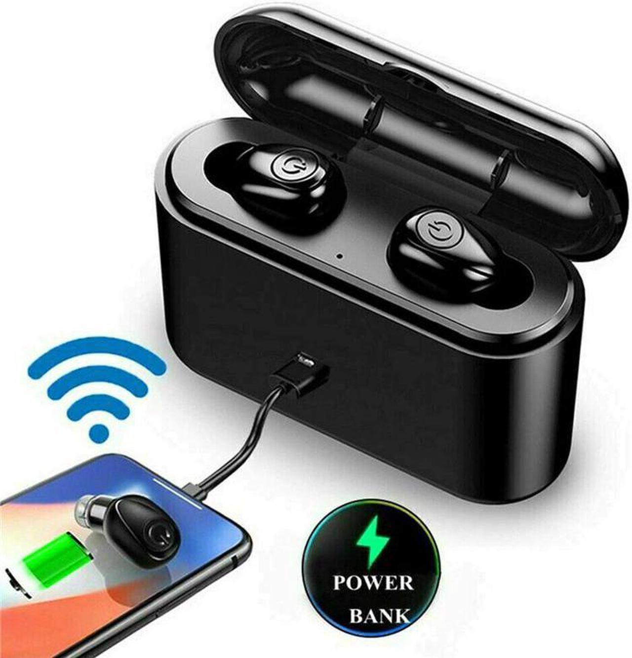 Alt view image 5 of 5 - Noise Cancelling Gaming Bluetooth 5.0 Earphone 5D Surround Sound Wireless Headphones terproof Headset 3000mah Power Bank
