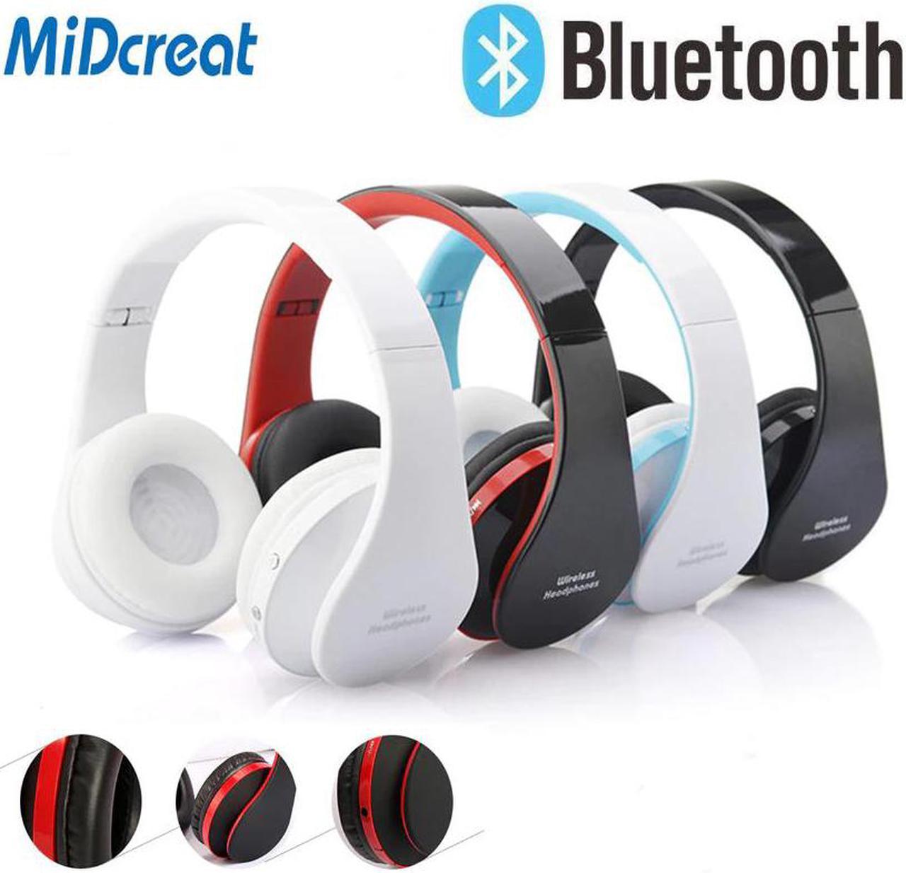 Bluetooth Headset Foldable Headphone Earphone Gaming Sports Music Noise Reduction with Mic For Iphone