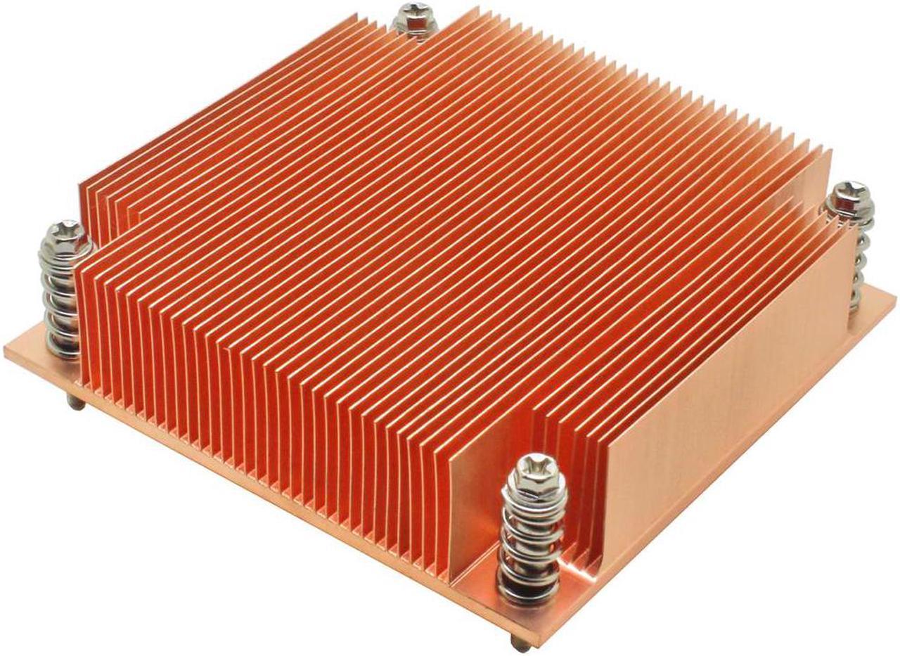 1U server CPU cooler copper skiving fin heatsink for Intel 1150 1151 1155 1156 i3 i5 i7 Industrial computer Passive cooling