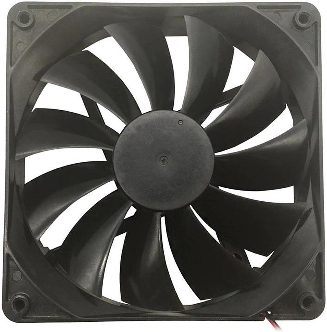 F13525 Computer Cooling Fan 135mm Large Air Flow Great PC Exhaust Fan Cooler 12V 2-Pin Fan Connector Cooling System