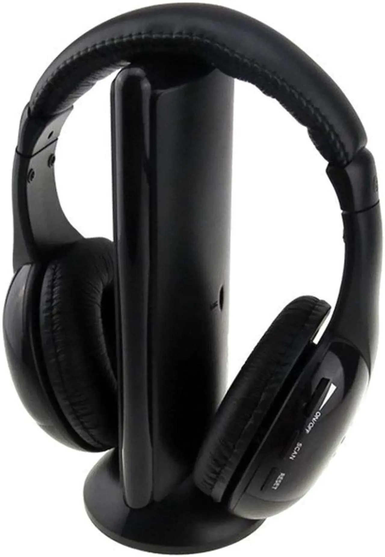 Alt view image 4 of 5 - #H30 5 in 1 FM radio Headset Portable Wireless Headphones Cordless RF Headsets Earphones For TV DVD PC