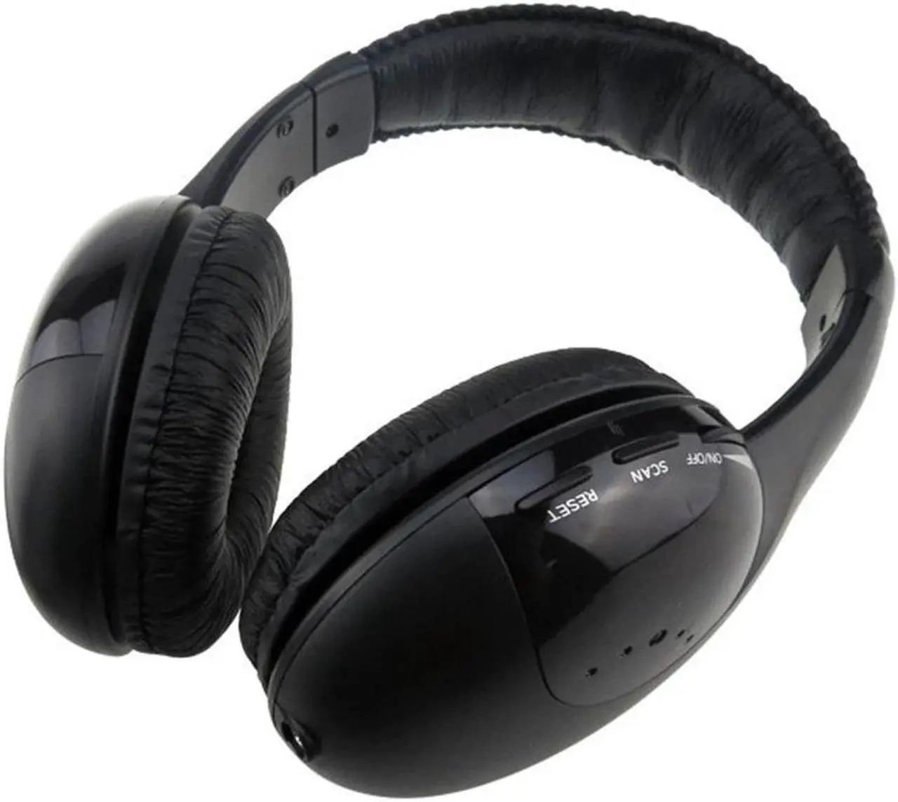 Alt view image 2 of 5 - #H30 5 in 1 FM radio Headset Portable Wireless Headphones Cordless RF Headsets Earphones For TV DVD PC