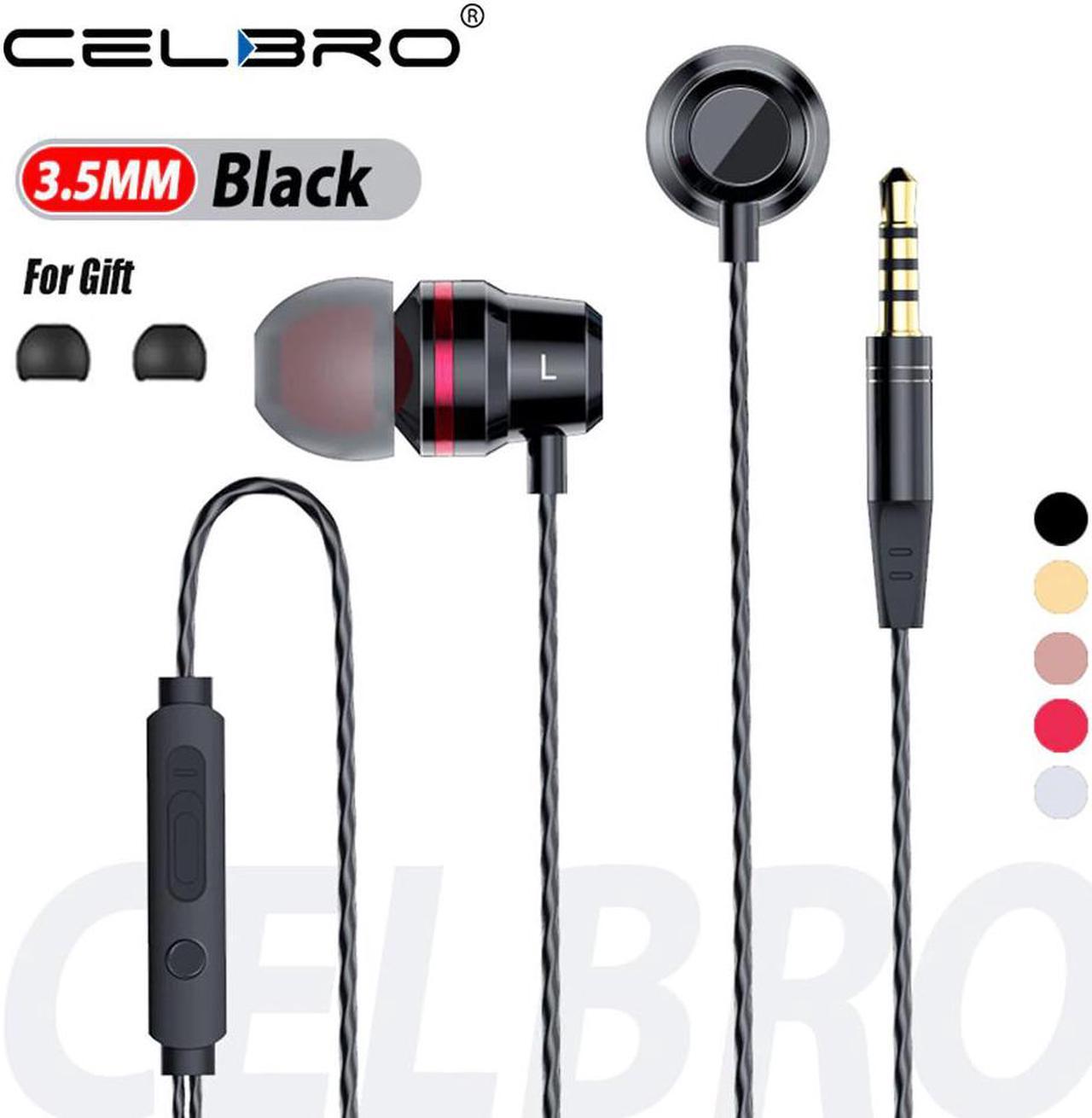 Bass Stereo In-Ear Earphones 3.5mm Jack Auriculares Wired Headphones Headset Earbuds With MIC For Iphone   PC