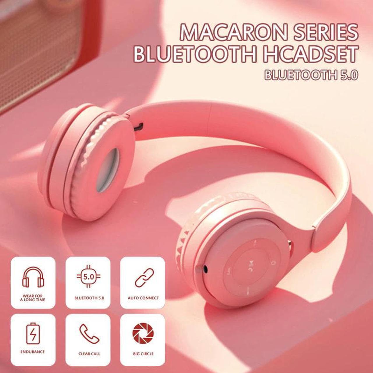 Alt view image 2 of 5 - Portable Foldable Wireless Headphones Bluetooth Stereo Headset Audio Mp3 With Mic For Mobile Phone PC Notebook