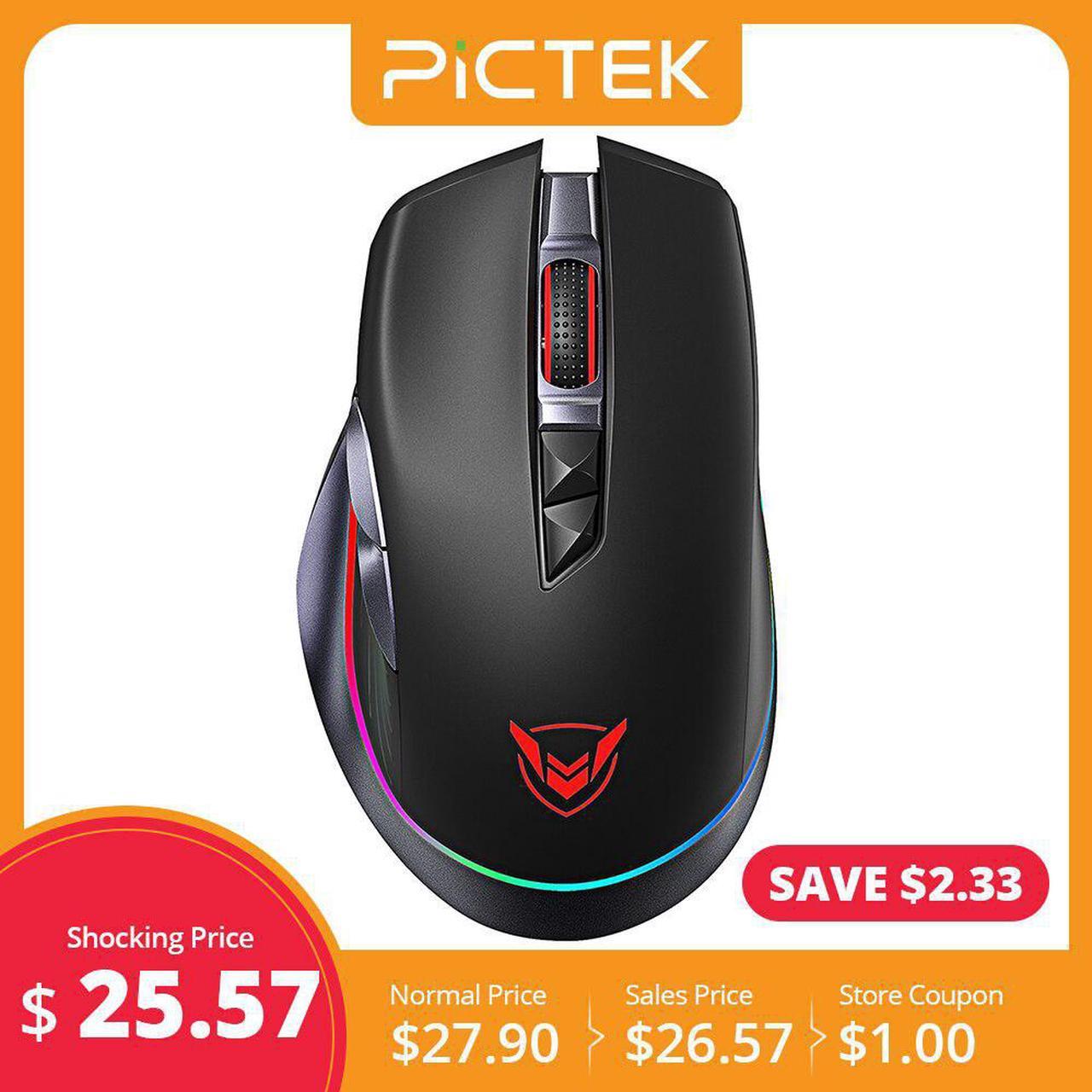 PC255 Gaming Mouse Wireless 10000 DPI RGB Mouse Rechargeable Ergonomic Computer Mice With 8 Programmable Buttons For PC