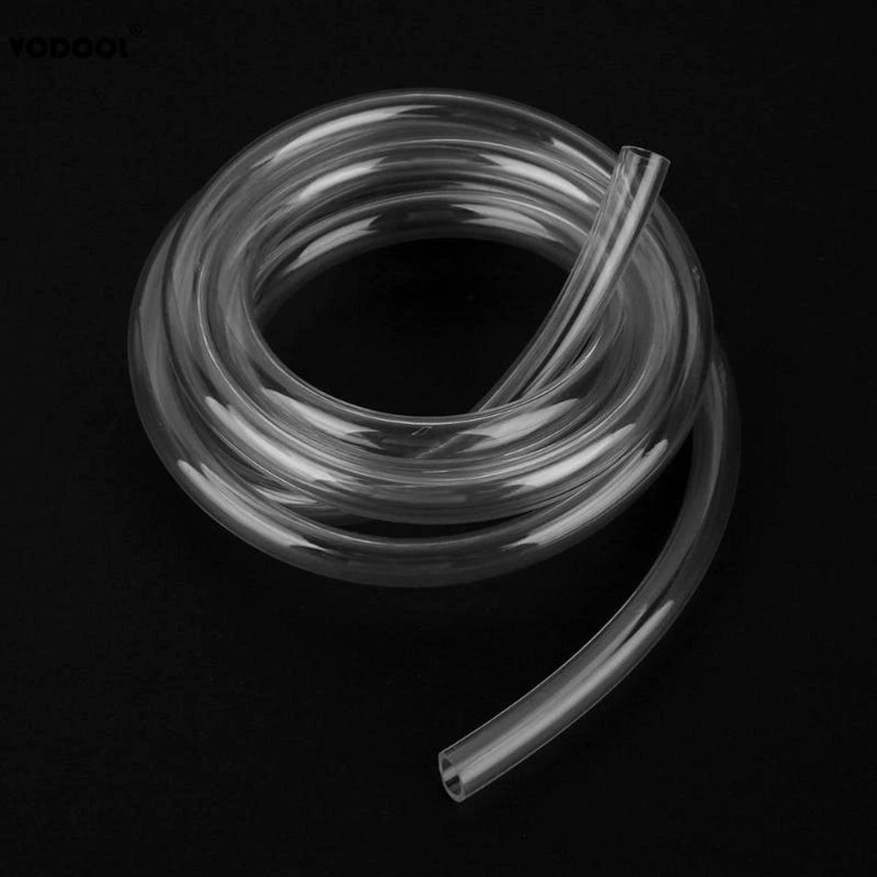 Alt view image 3 of 5 - 2m/6.56FT 9.5X12.7mm Transparent PVC Pipe Tube Computer PC Water Cooling Soft Pipe CPU GPU Water Cooling Block Adapter