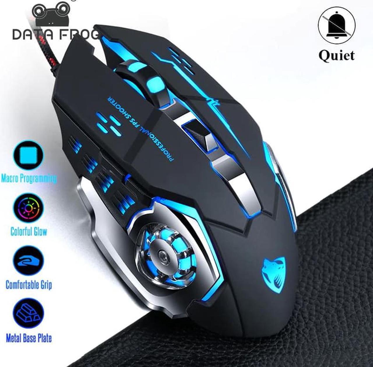 Professional Wired Gaming Mouse 6 Buttons 3200DPI Adjustable Optical LED Mice USB Cable Silent Mouse for laptop/PC