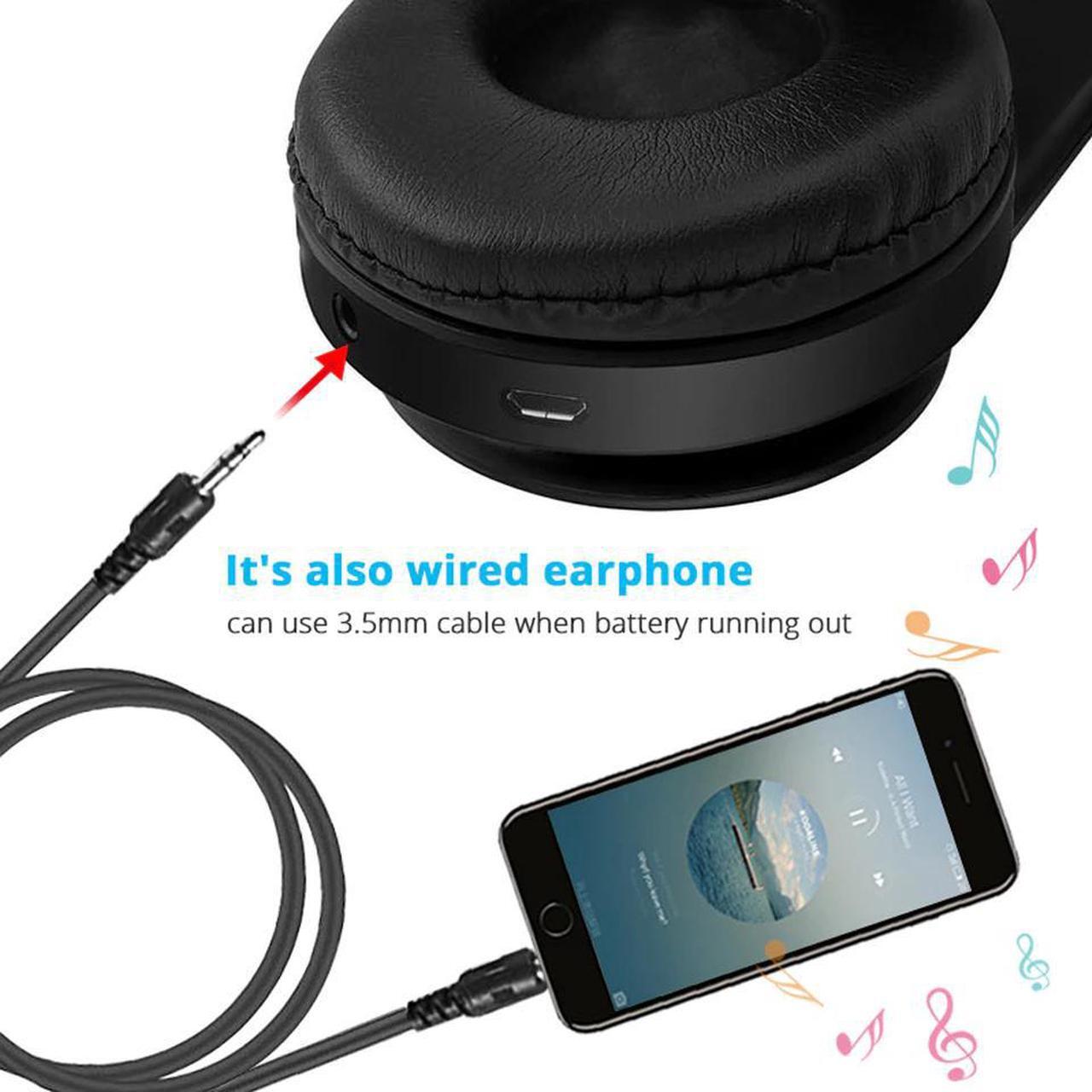 Alt view image 3 of 5 - Headphones Bluetooth Earphone Sport Headset 3.5mm Jack Gaming Headset With Mic For Meizu   Earphone For Phone