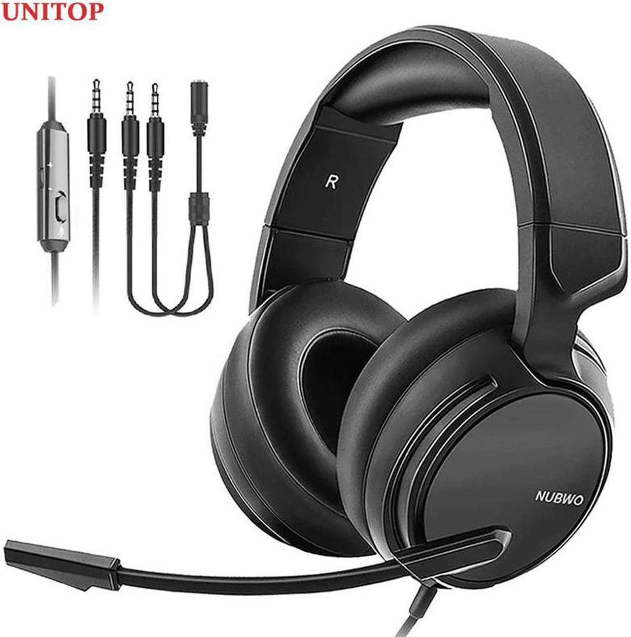 NUBWO N12 3.5mm Gaming Headset Music Headphones Stereo Over Ear Wired Earphones With Microphone For PC PS4 Skype Xbox One