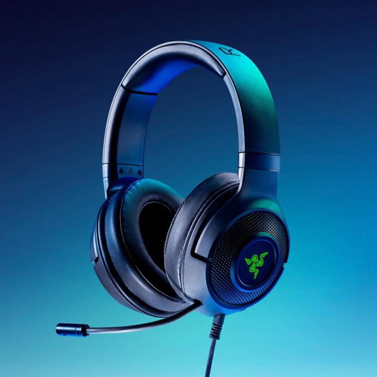 Gaming Headset Earphone Kraken X-USB 7.1 Surround Sound Ultra Light Headphone Bendable Cardioid Microphone Custom-Tuned