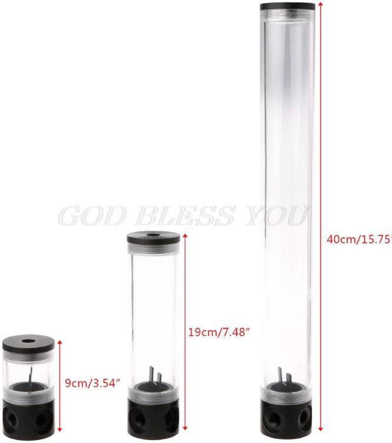 Water Cooling Kit 50mm Diameter G1/4" Cylinder Reservoir Tank 9/19/40cm For Computer Water Cooling Drop Shipping