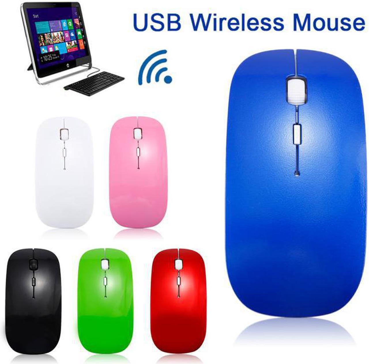 6 Colors Wireless Mouse 2.4Ghz 1600 DPI Optical With USB Receiver Gaming Mouse For PC Computer Laptop Computer Peripherals