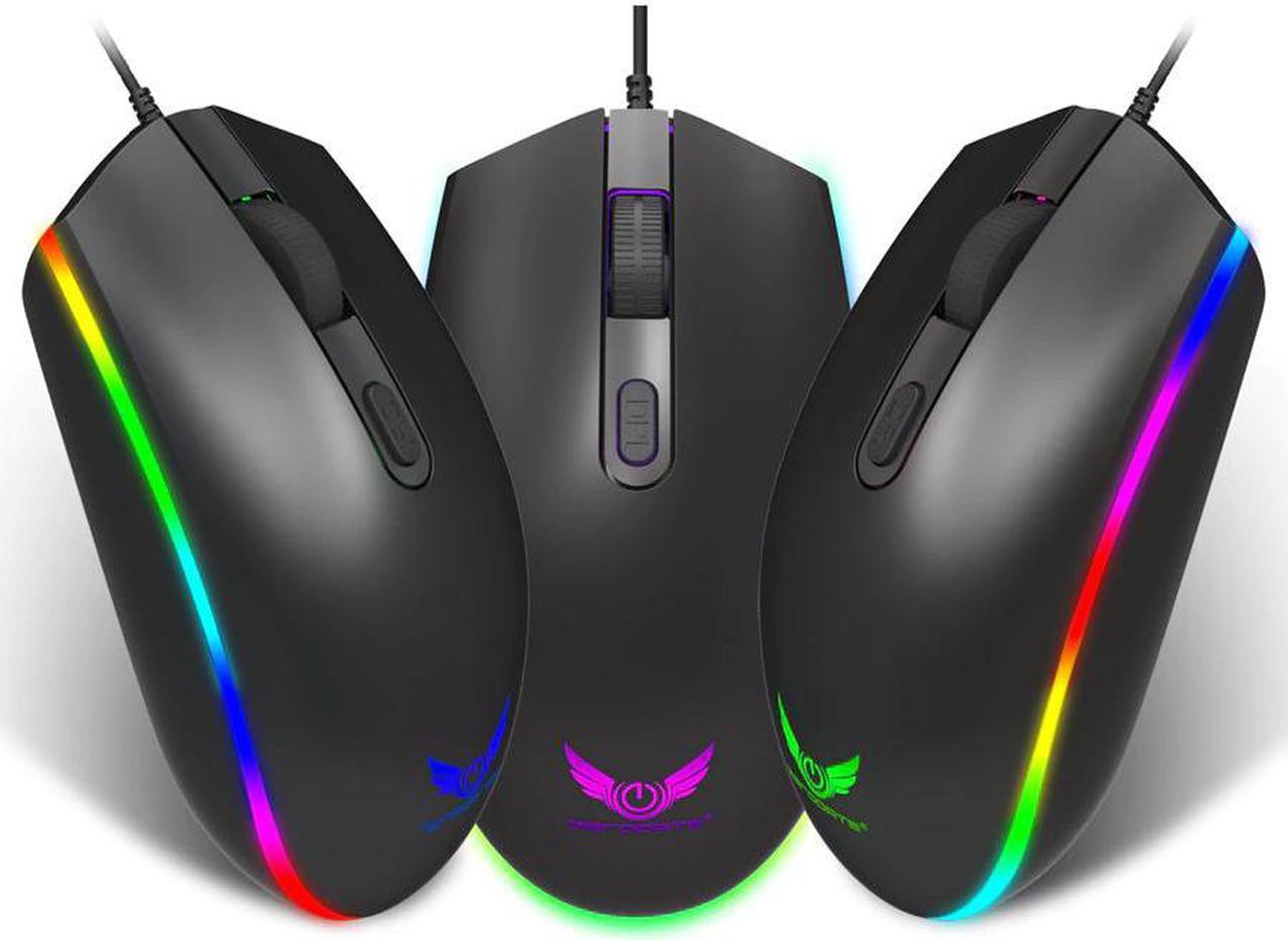 Wired Gaming Mouse 4 Button RGB LED Optical USB Computer Mouse Gamer Mice S900 Game Mouse For PC Laptop