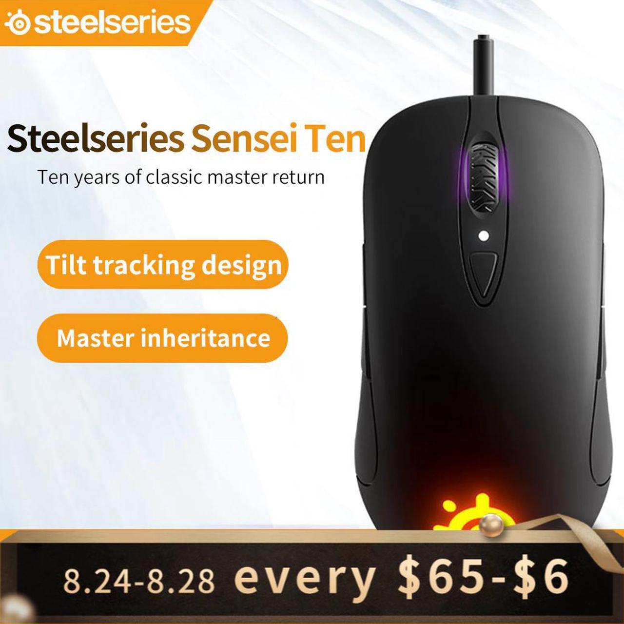 Sensei Ten Gaming Mouse 18,000 CPI TrueMove Pro Optical Sensor 8 Buttons Mechanical Switches RGB Lighting