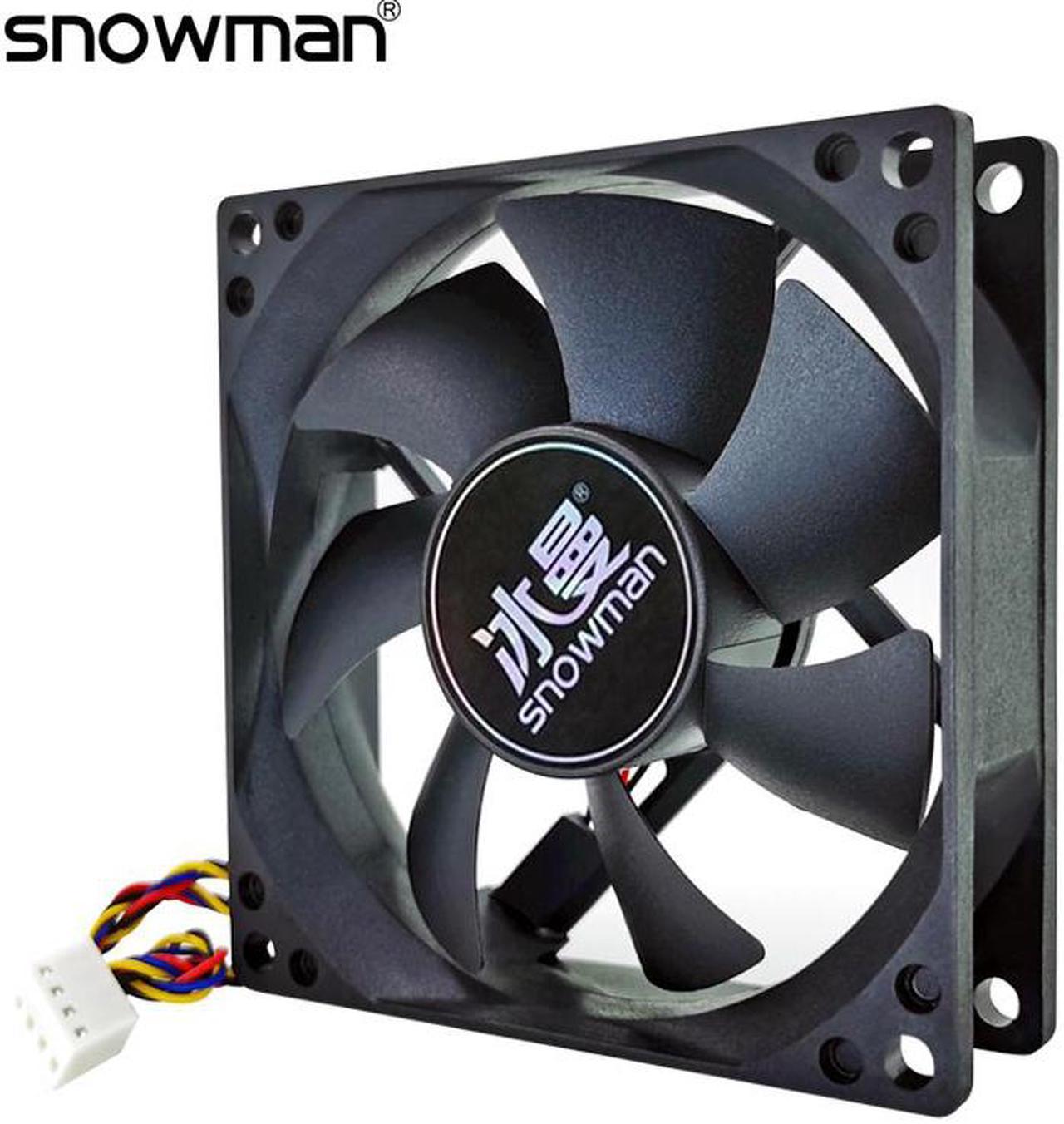 80mm 4 Pin PWM Fan Computer Case Fan Silent 8CM Fan CPU Cooling Fan Quiet PC Cooler Fan Case Fans DC12V Adjust Fan Speed