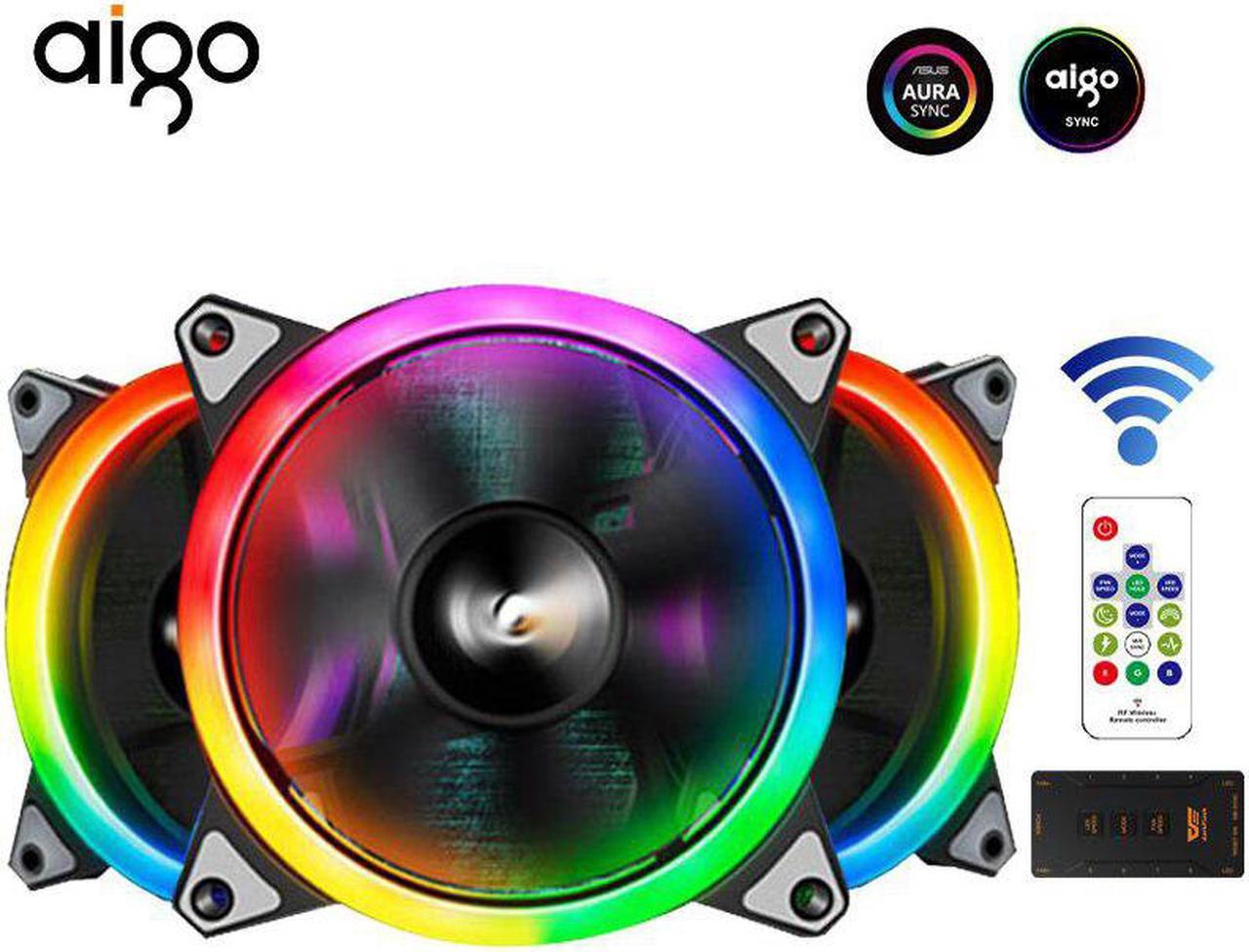 DR12 Pro Cooler Radiator PC Case Fan RGB 120mm Fan Adjust Fan Speed Mute IR AURA SYNC Fan Cooler Cooling RGB Computer Fan