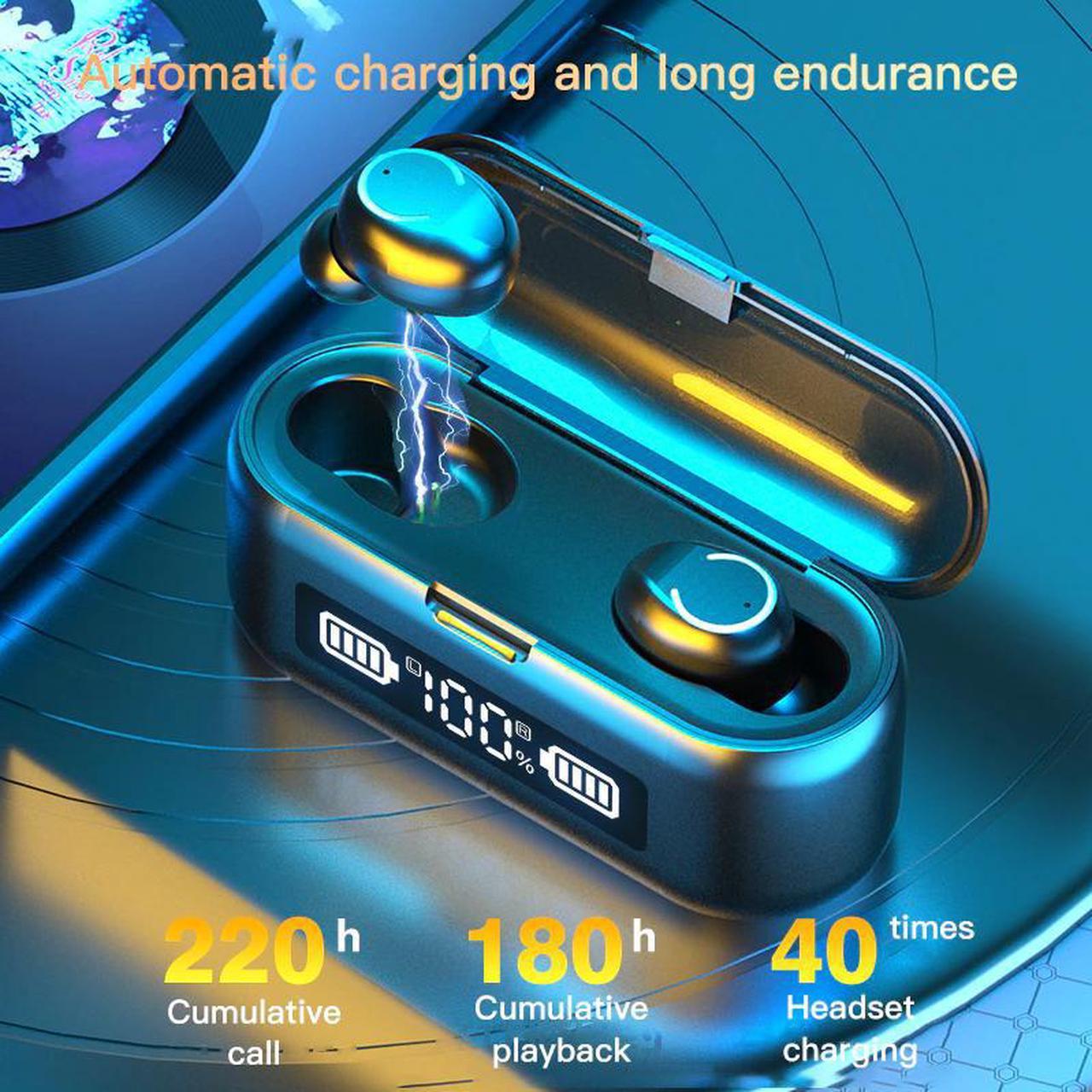 Bluetooth V5.0 Earphones Handsfree Wireless Headphones With Microphone Sports Running  terproof Headsets Gaming EarbudsHeadset