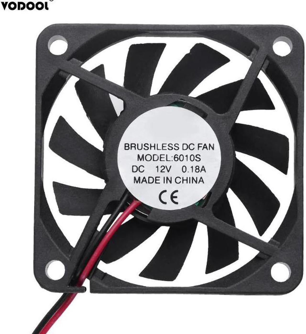 11 Blades Waterproof 12V 0.18A DC 58x58x10mm Computer Cooler Fan 2Pin Low Noise Brushless PC Cooling Fan Radiator Fans