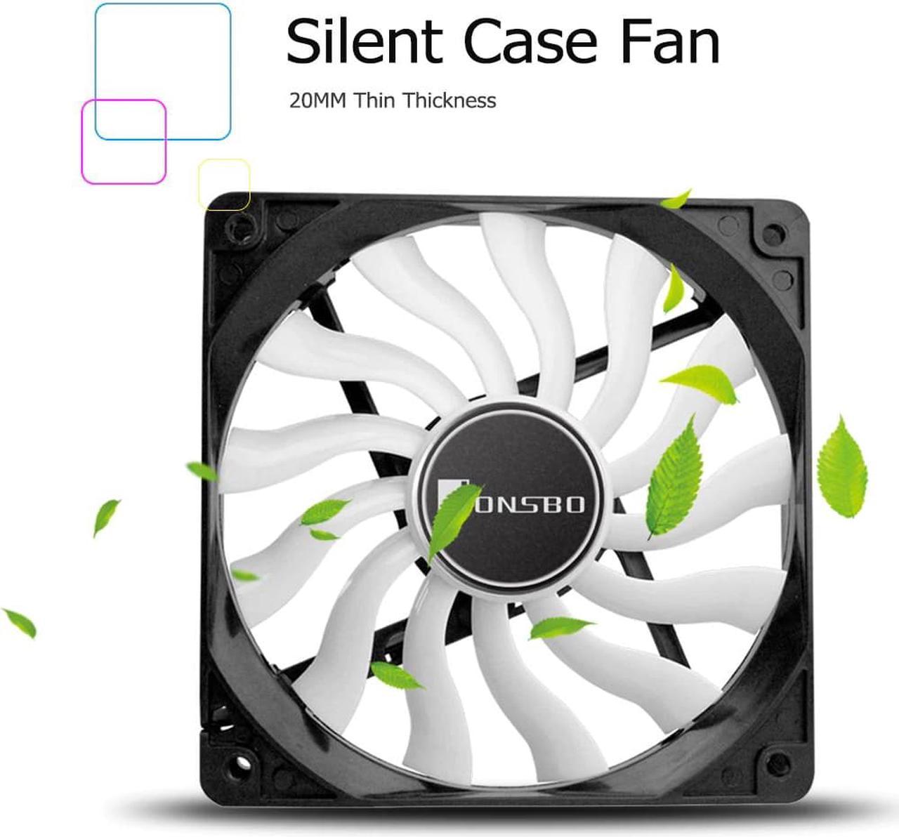 12020 Ultra-thin PC Case Fan 120mm Silent Desktop Computer Chassis Fan CPU Cooler Cooling Fan 4Pin 3Pin