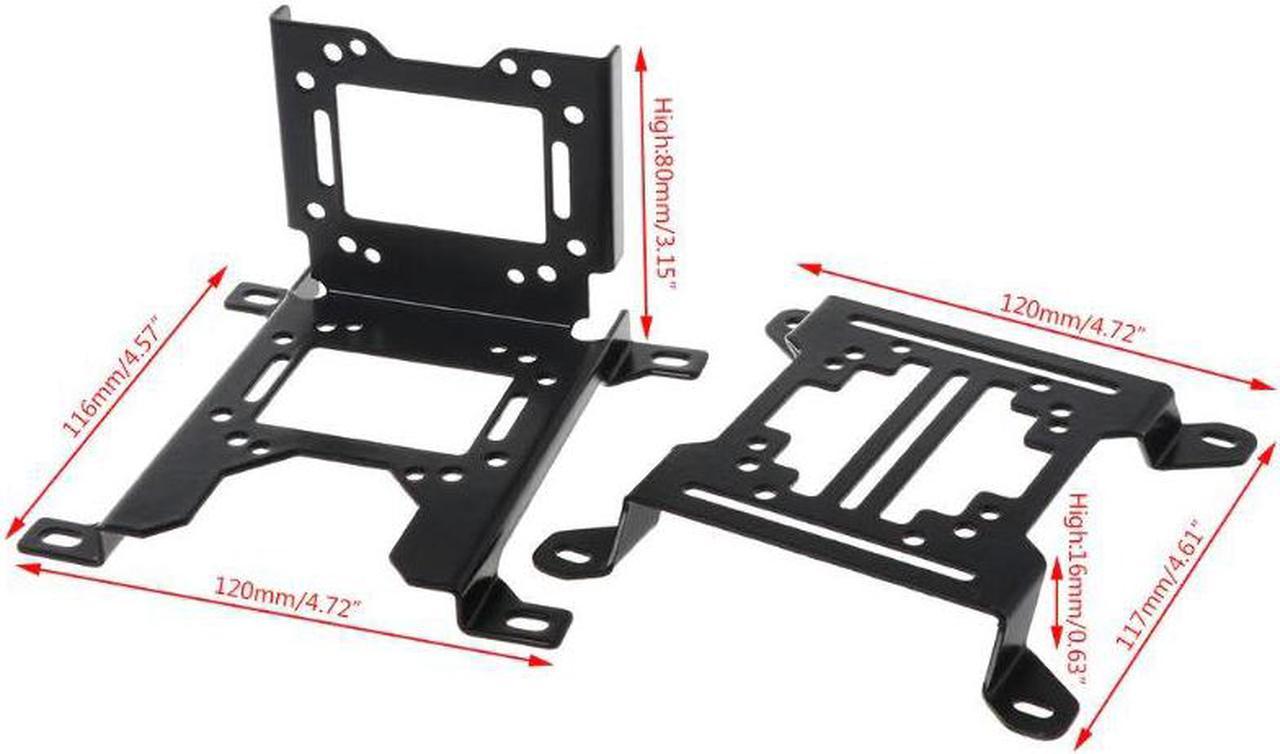 12CM Water Cooling Radiator Support Water Pump Drainage Tank Reservoir Mounting Bracket Stand PC Heatsink Fan Holder 95AD