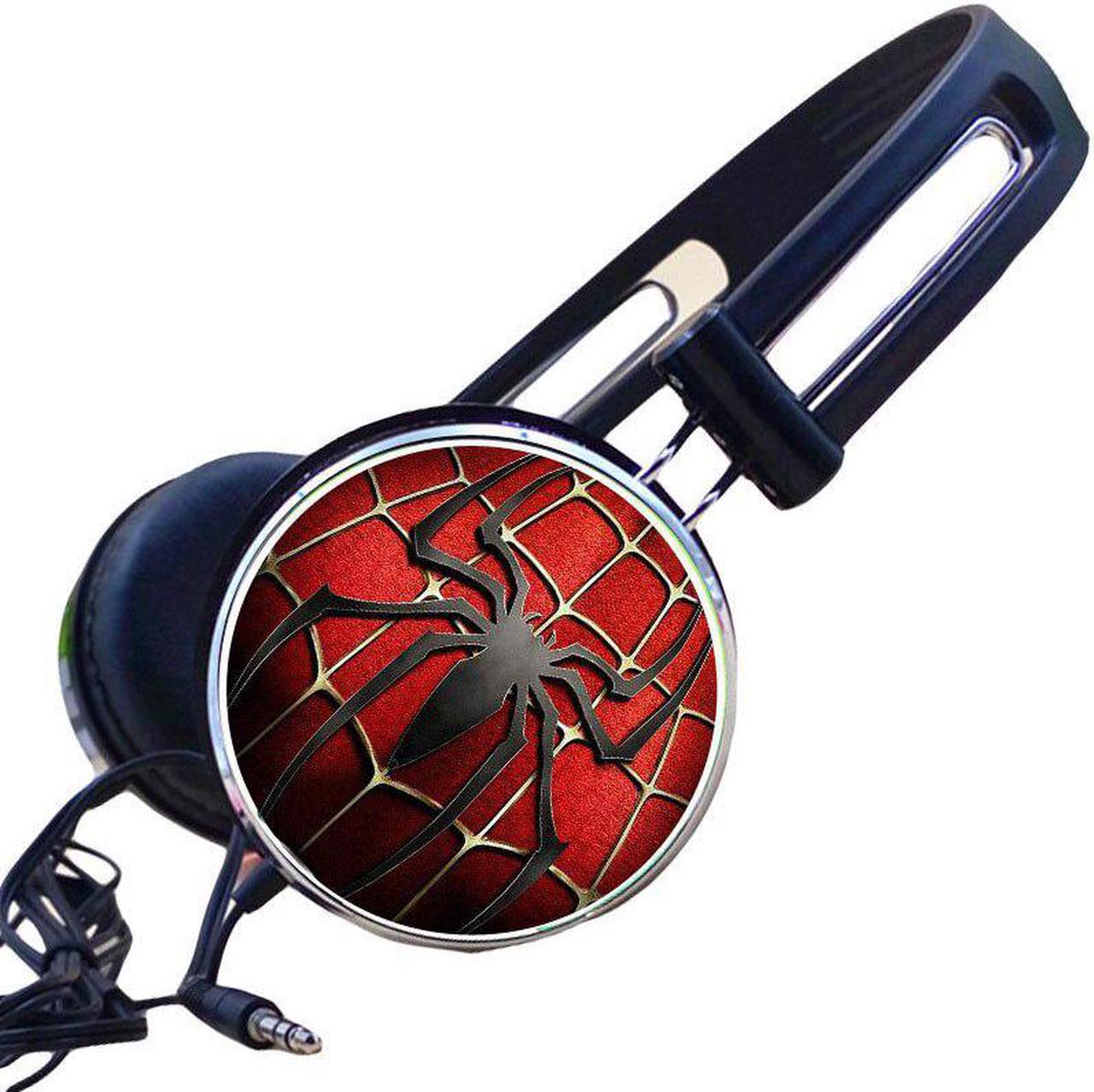 Custom Spider Homecoming Wired Cosplay Comics Headphone Adjustable Sport Headphone Gaming Headset Stereo Headphone