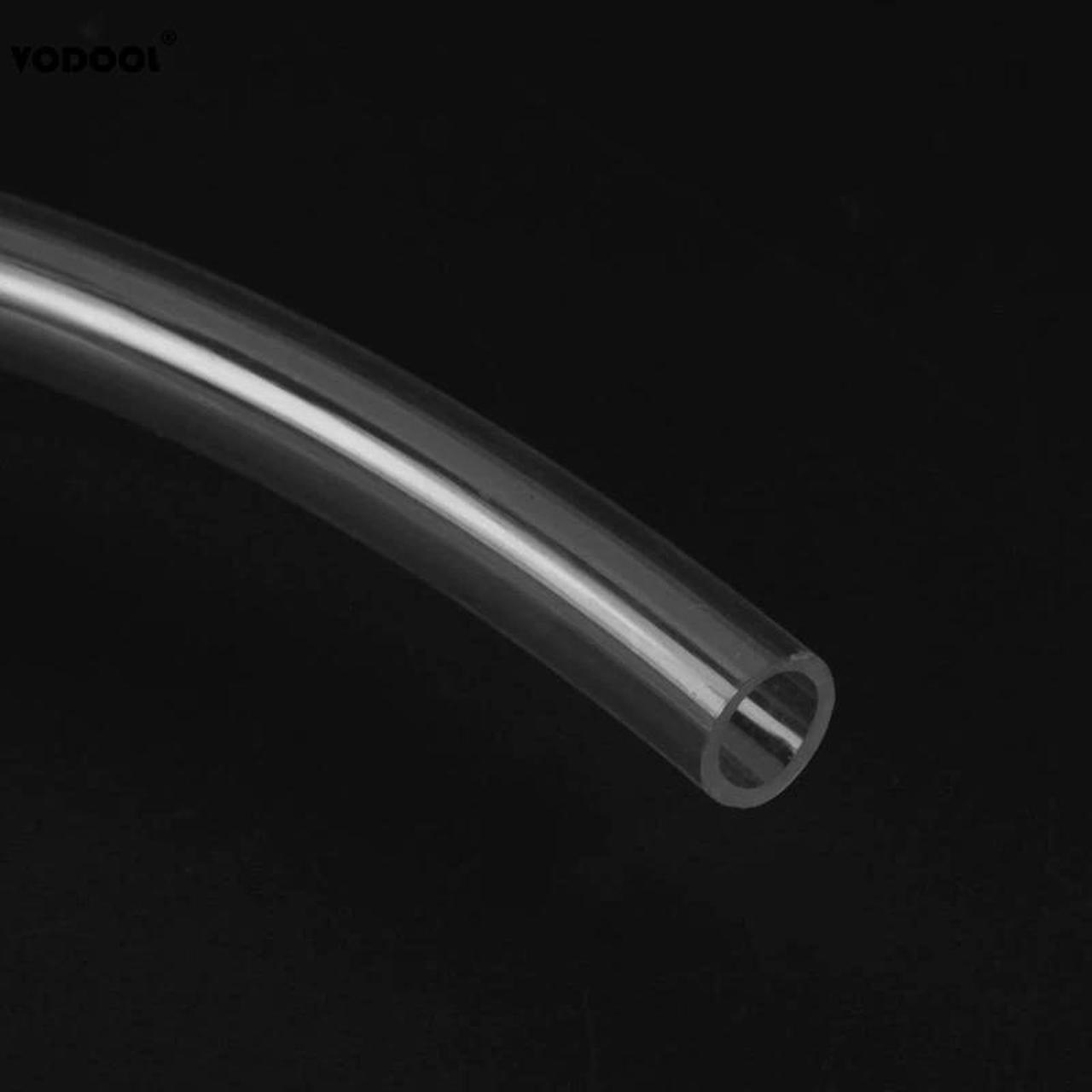 Alt view image 5 of 5 - 2m/6.56FT 9.5X12.7mm Transparent PVC Pipe Tube Computer PC Water Cooling Soft Pipe CPU GPU Water Cooling Block Adapter